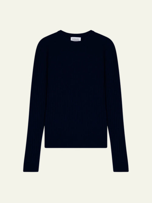 BELLA sweater crew neck navy