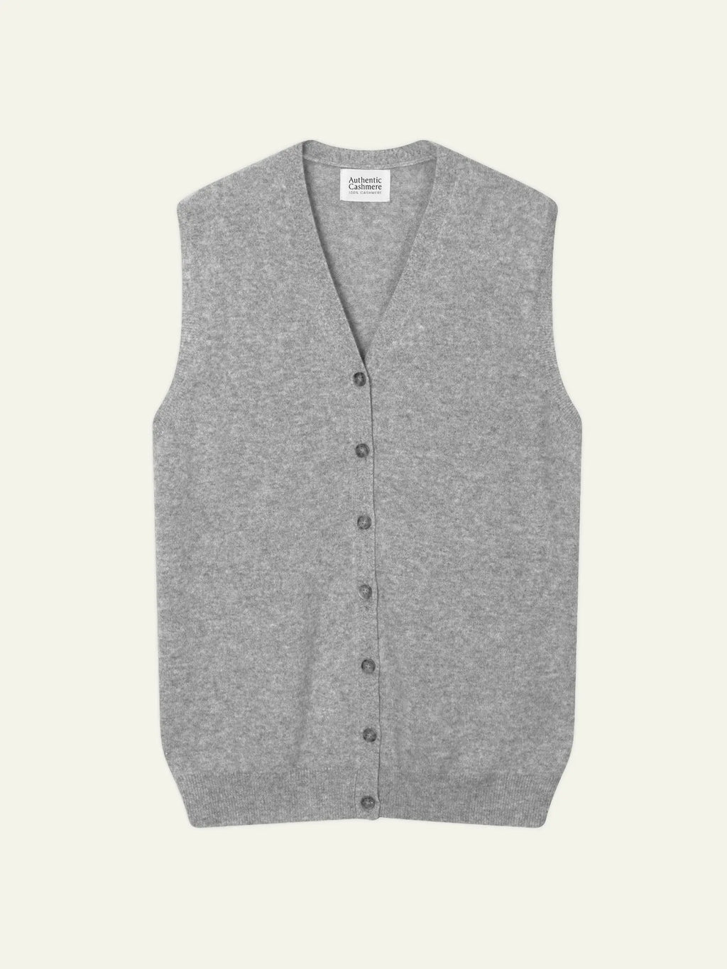 HUGO cardigan v-neck sleeveless heather cloud