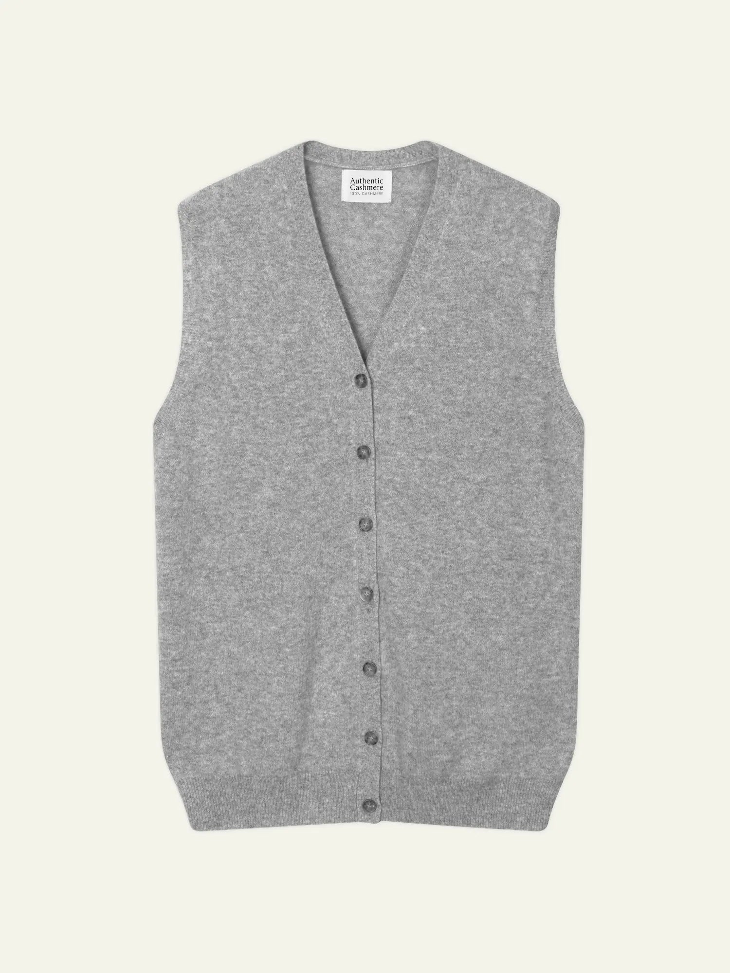 HUGO cardigan v-neck sleeveless heather cloud