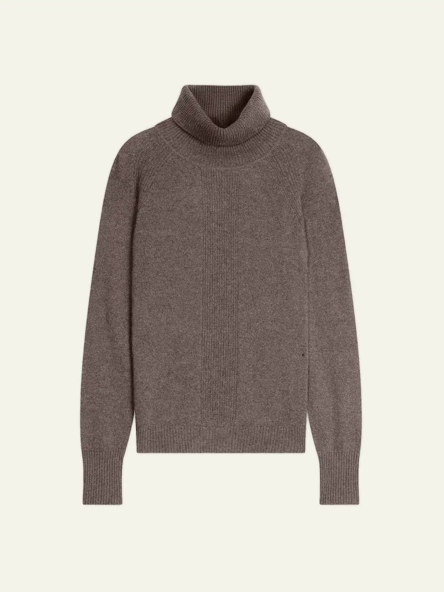 DOLCE Pullover Rollkragen Taupe und Altrosa