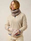 SERRE fingerlose handschuhe beige meliert