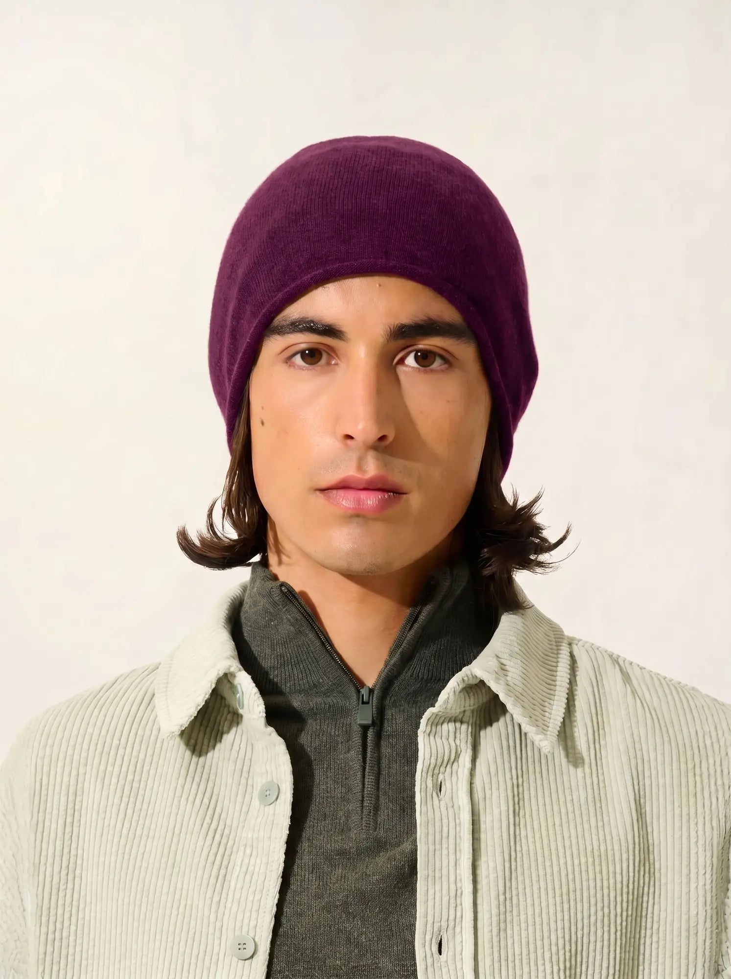 PINIER beanie plum