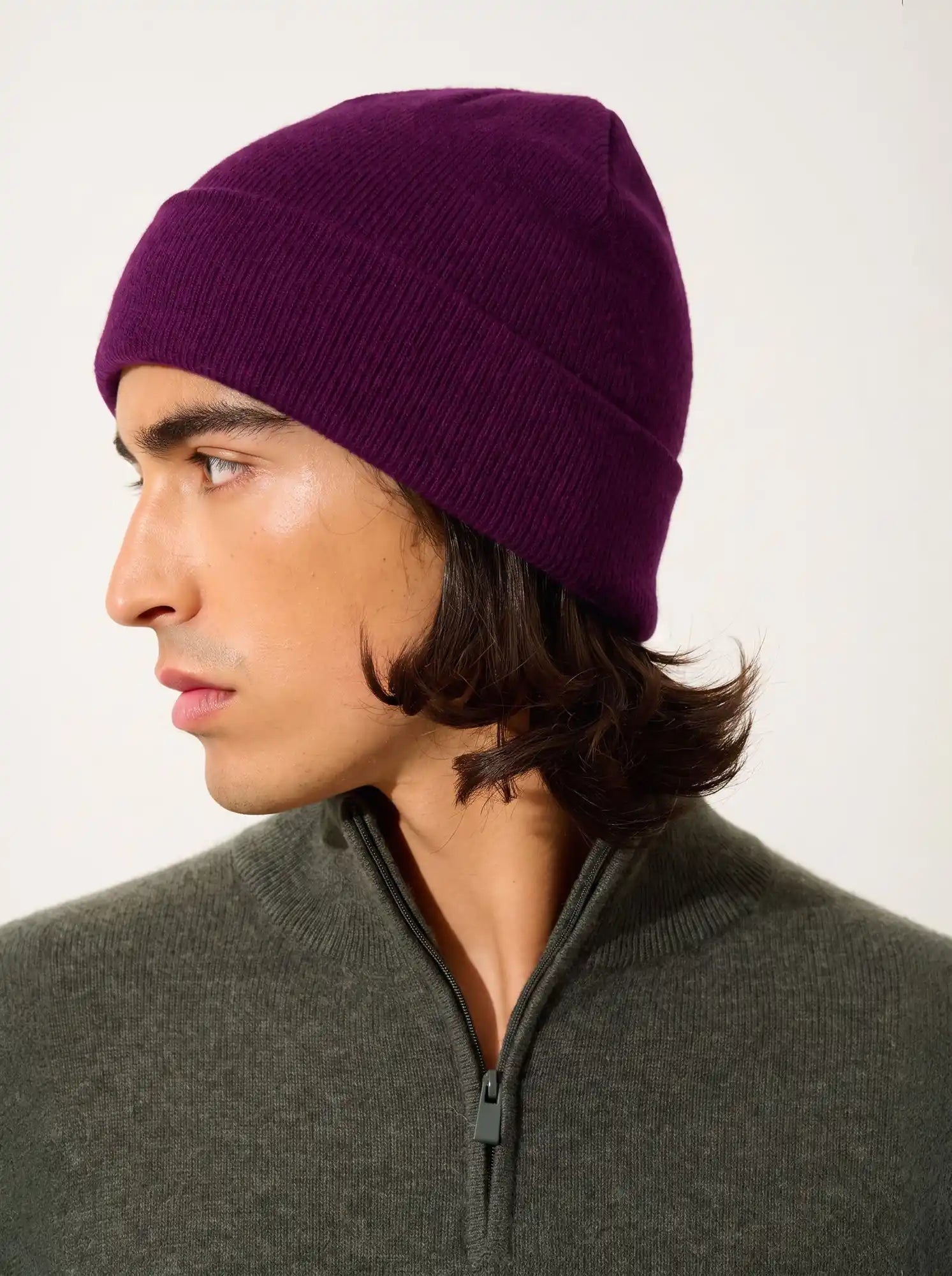 PINIER beanie plum