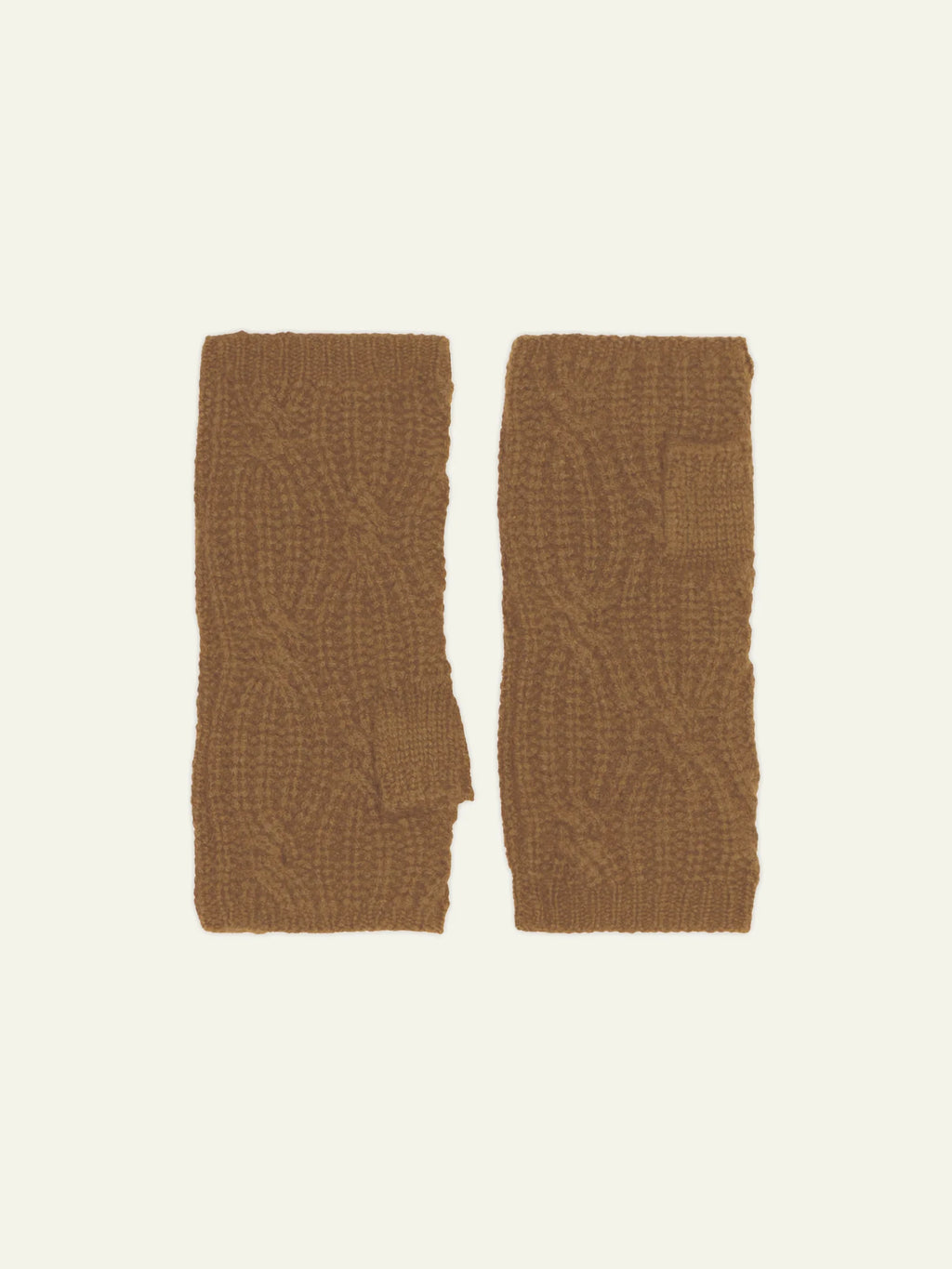 IRIS fingerless gloves 6 ply hazelnut