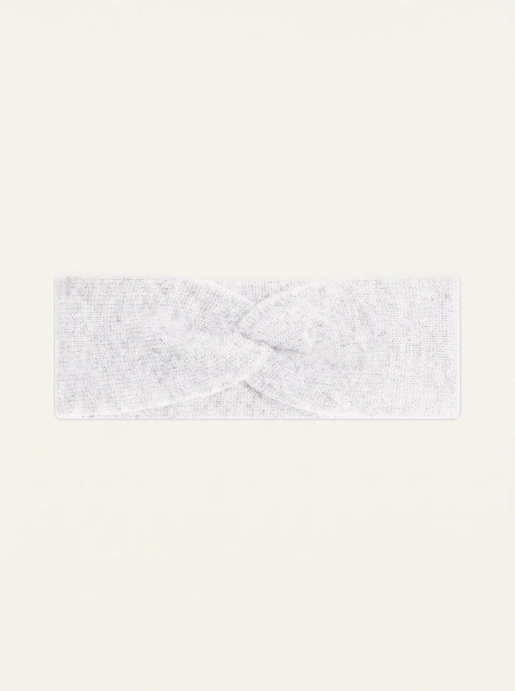 PAT headband 4 ply heather white