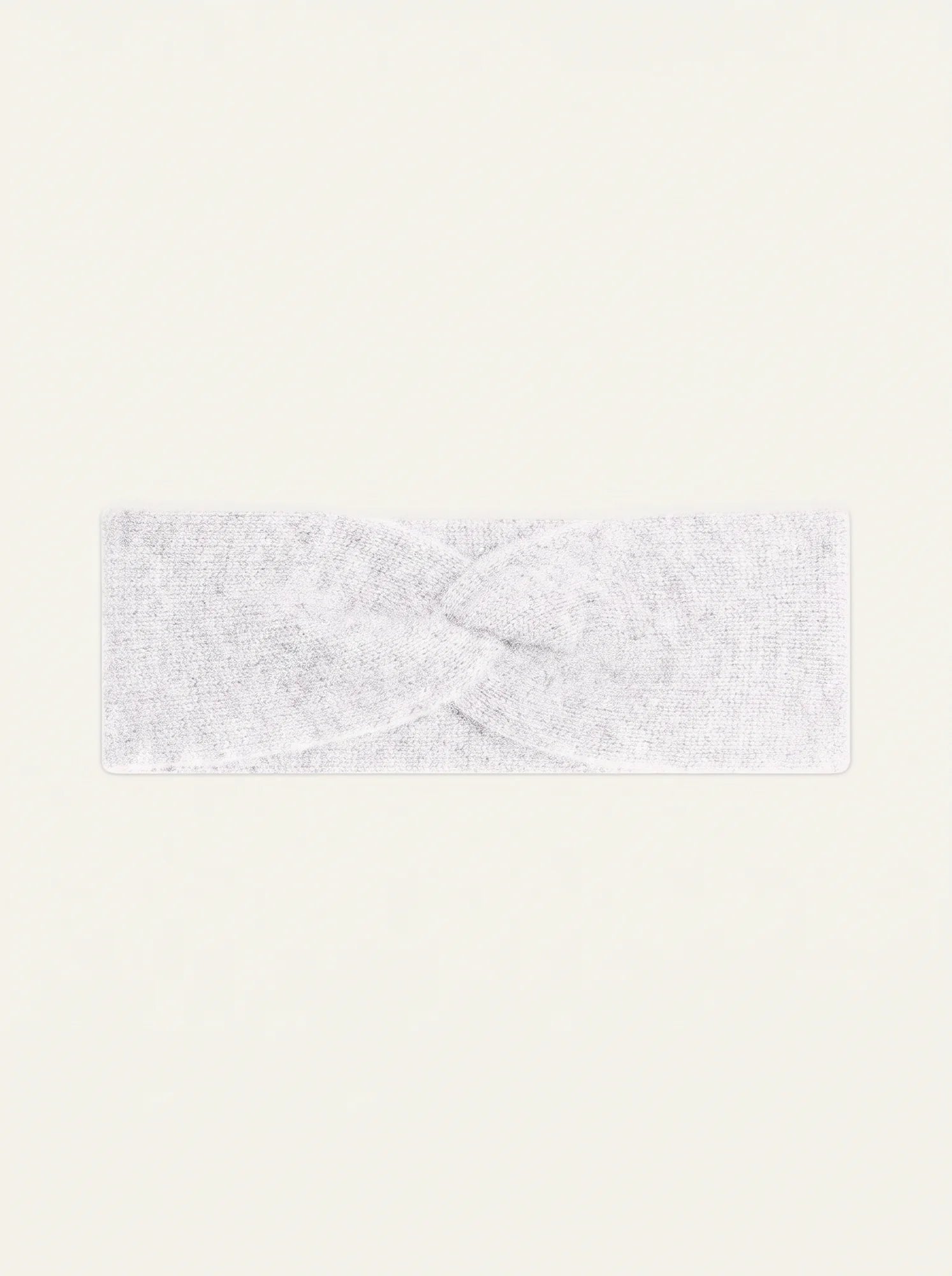 PAT headband 4 ply heather white