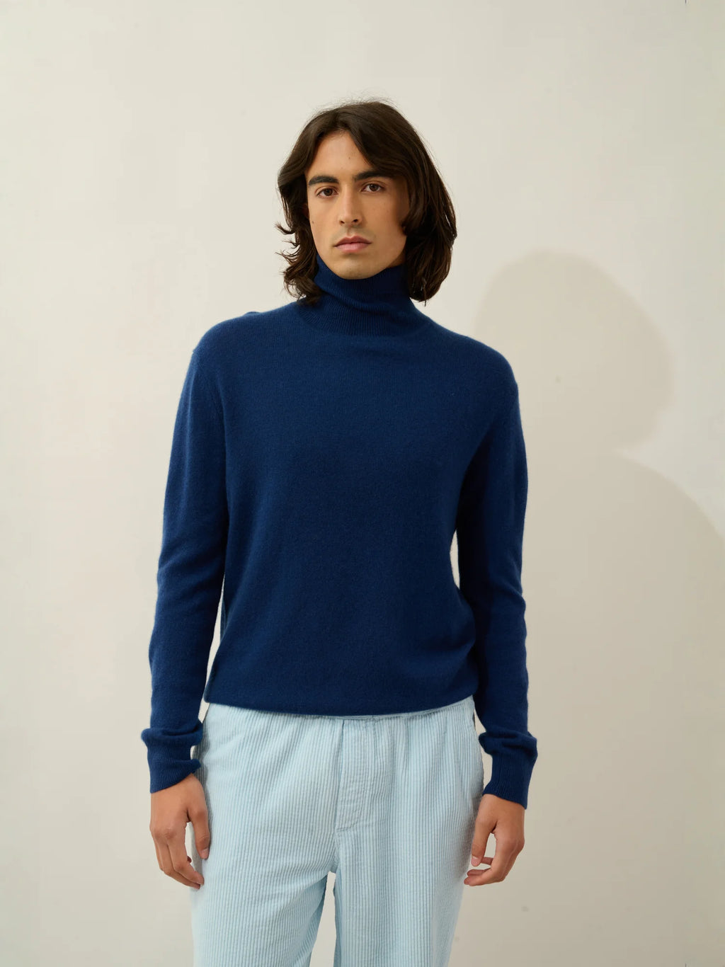 BANGE Pullover Rollkragen Mitternachtsblau