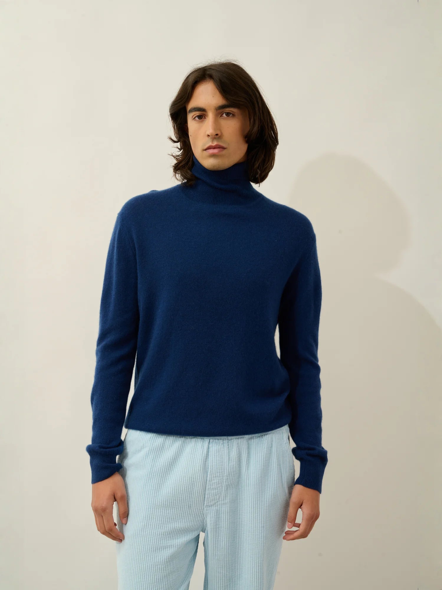 BANGE Pullover Rollkragen Mitternachtsblau