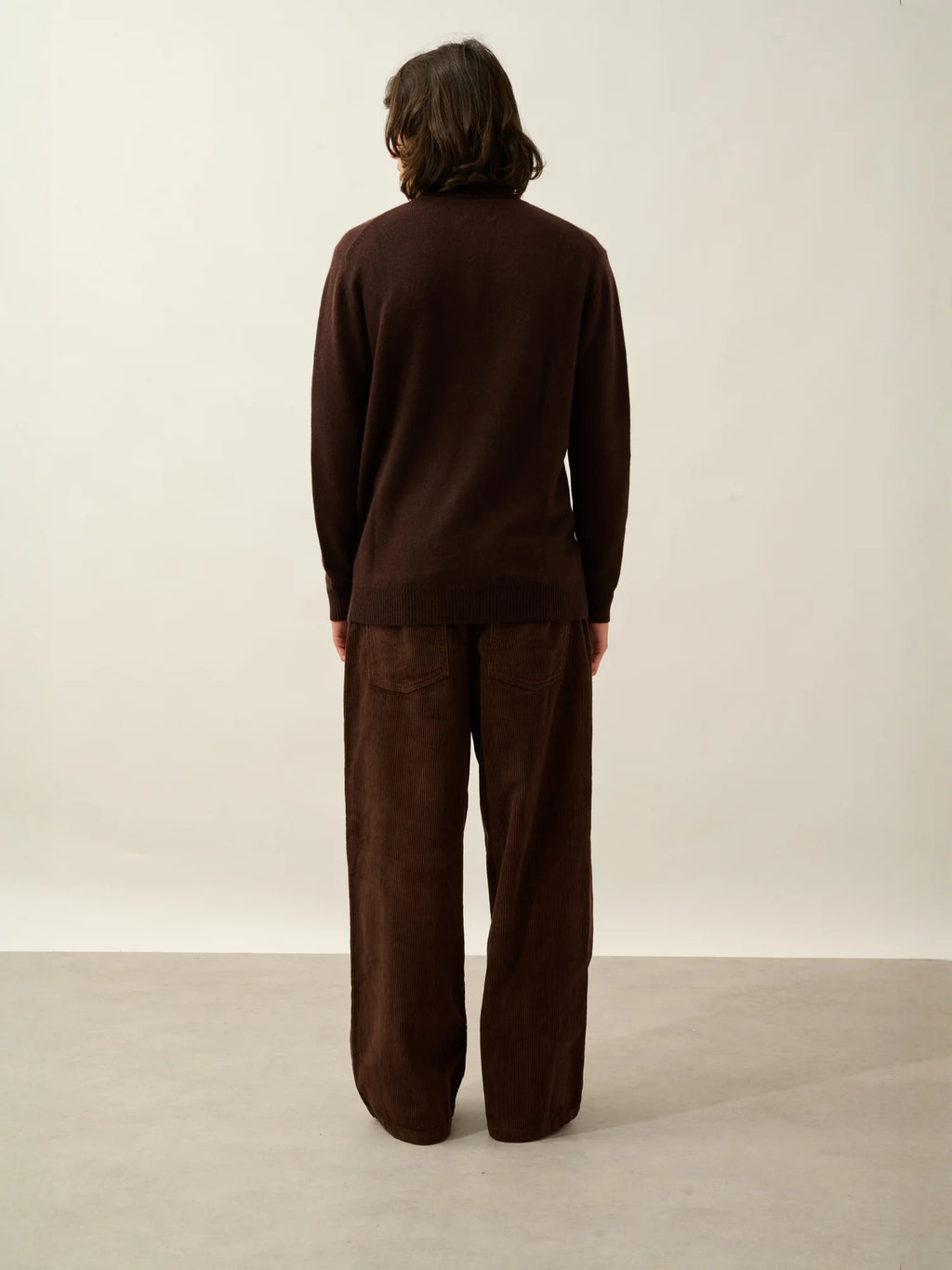 MARTIN Pullover Rollkragen 4-fädig Schokobraun