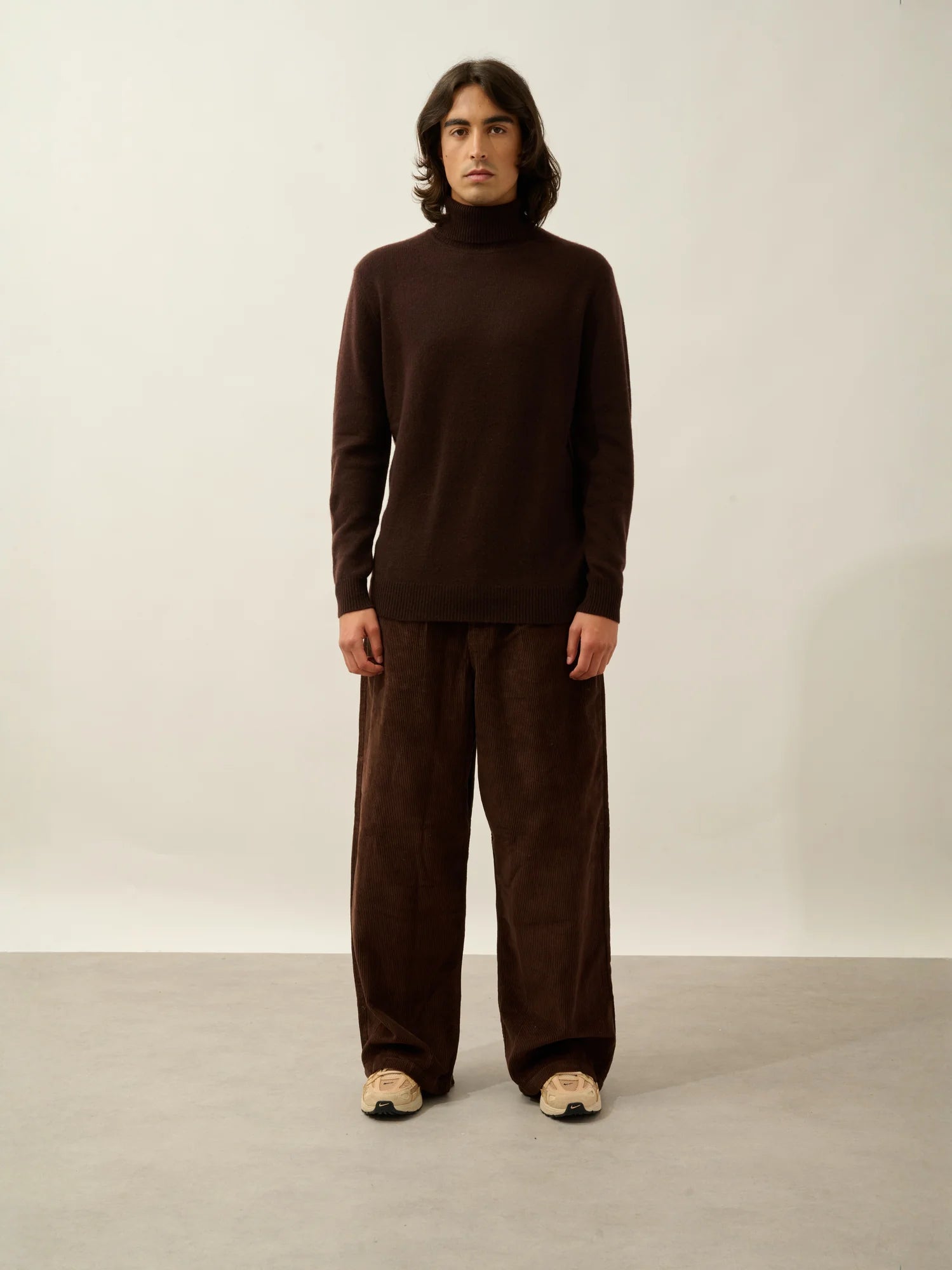 MARTIN Pullover Rollkragen 4-fädig Schokobraun