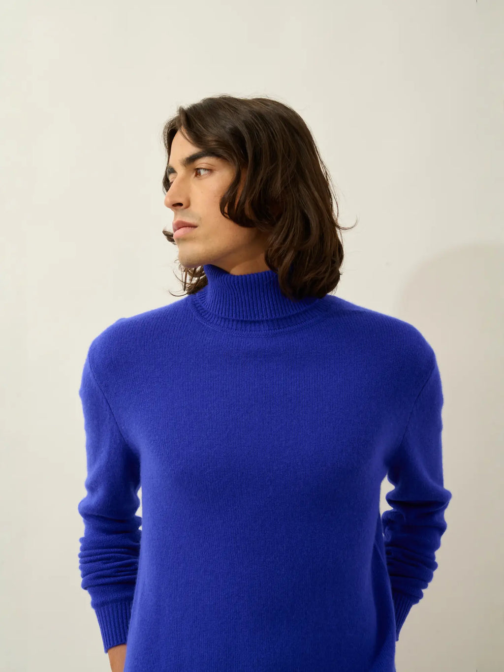 MARTIN sweater turtleneck 4 ply indigo