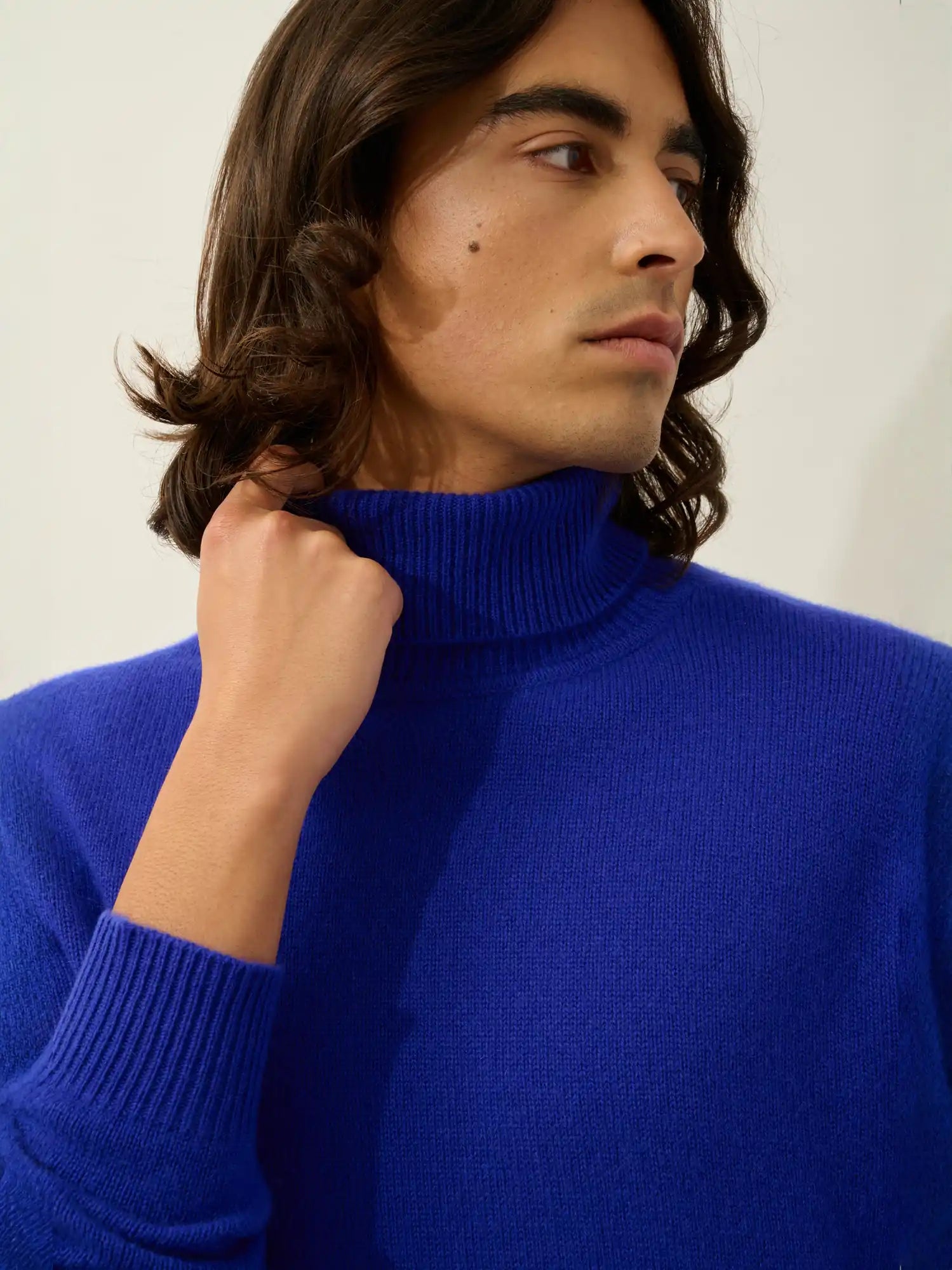 MARTIN sweater turtleneck 4 ply indigo