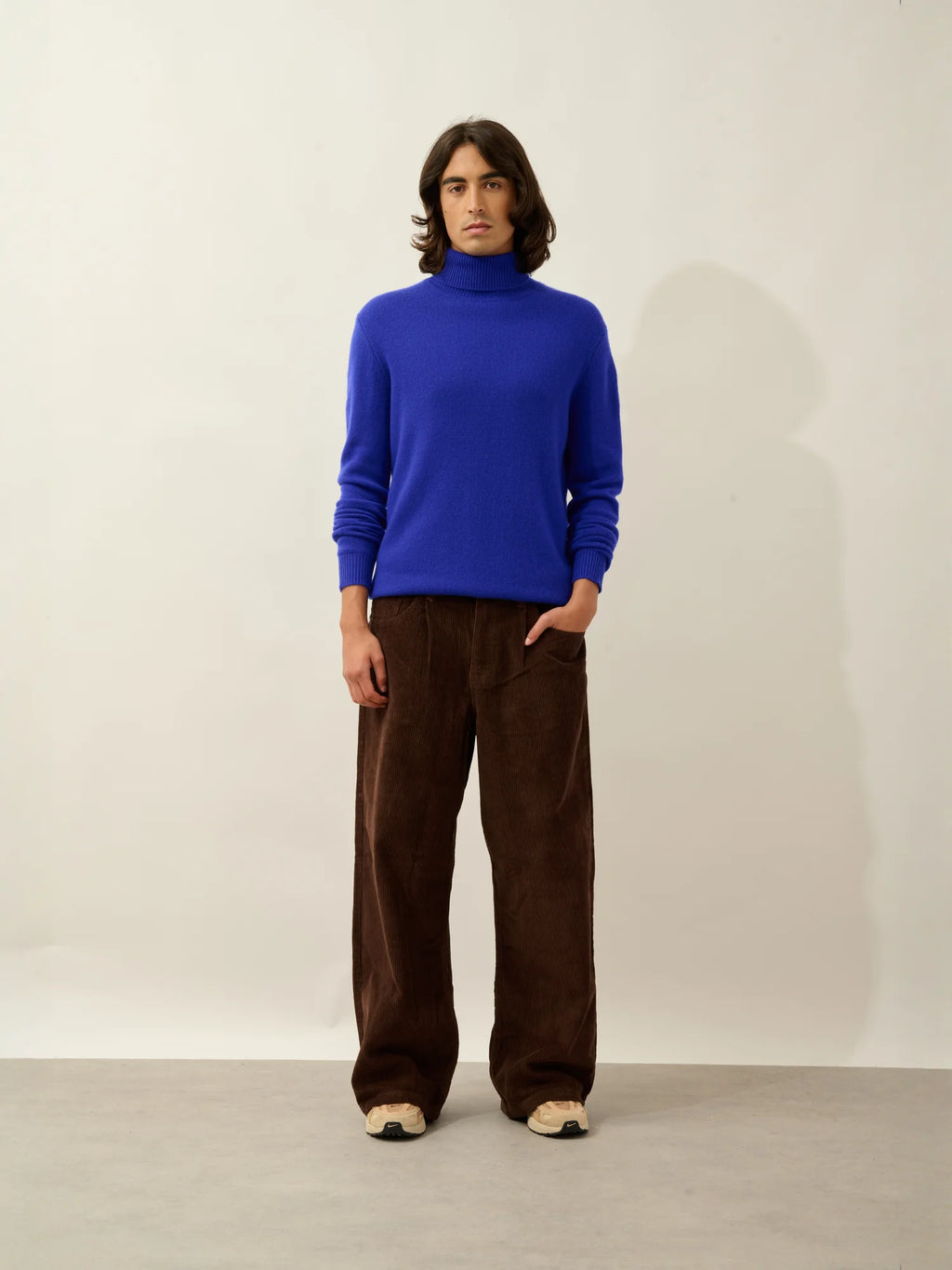 MARTIN sweater turtleneck 4 ply indigo