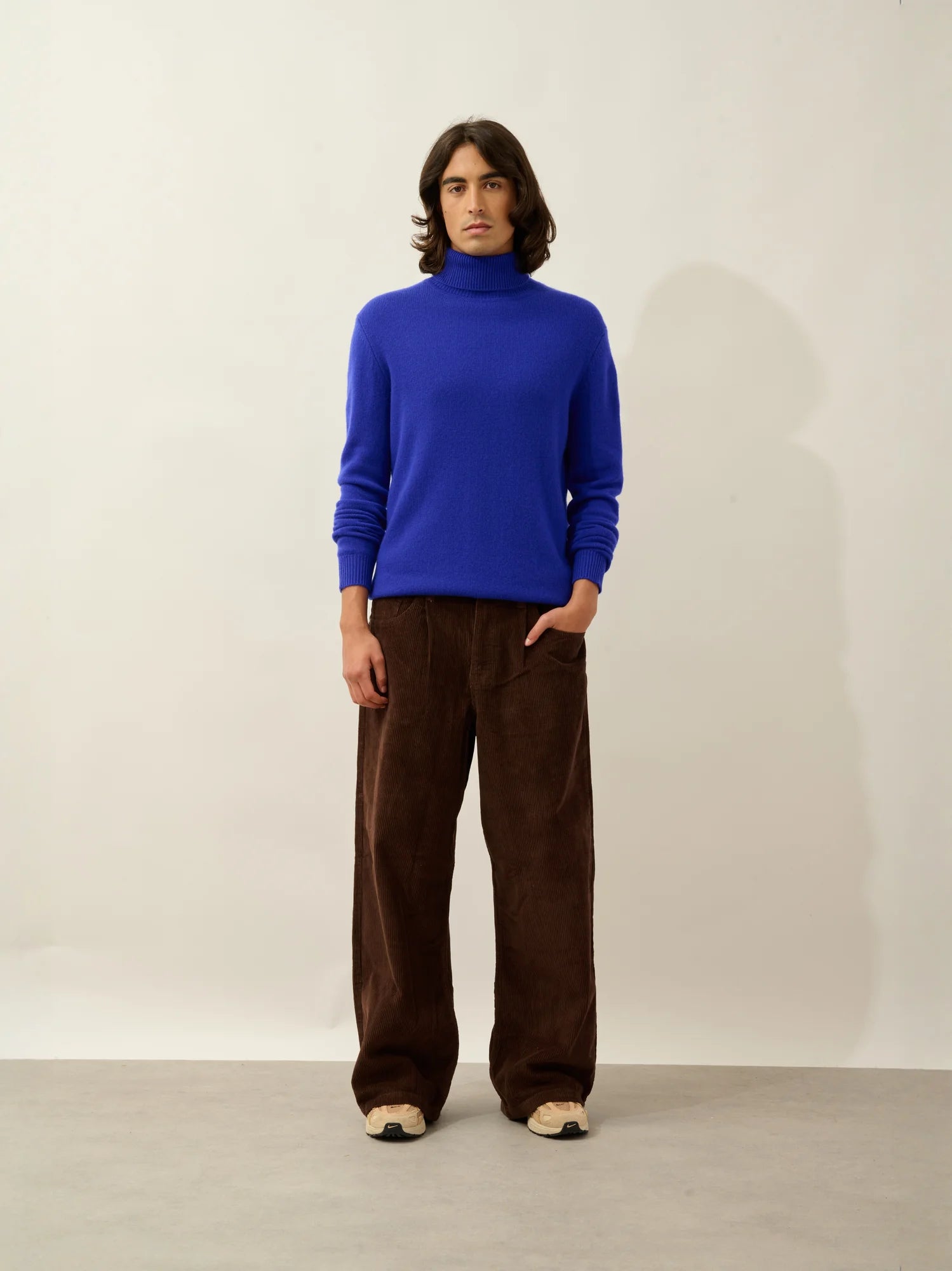 MARTIN sweater turtleneck 4 ply indigo