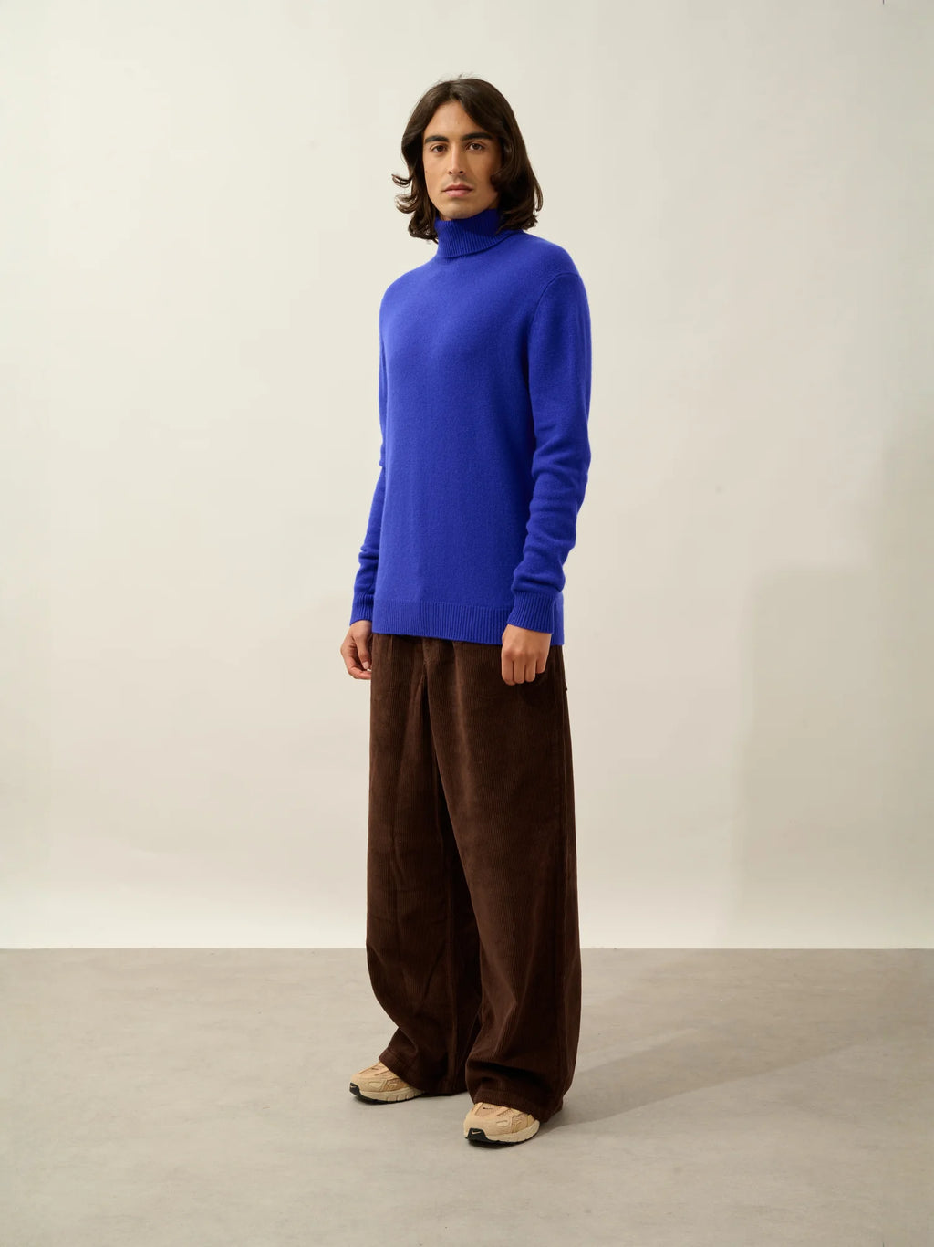 MARTIN sweater turtleneck 4 ply indigo