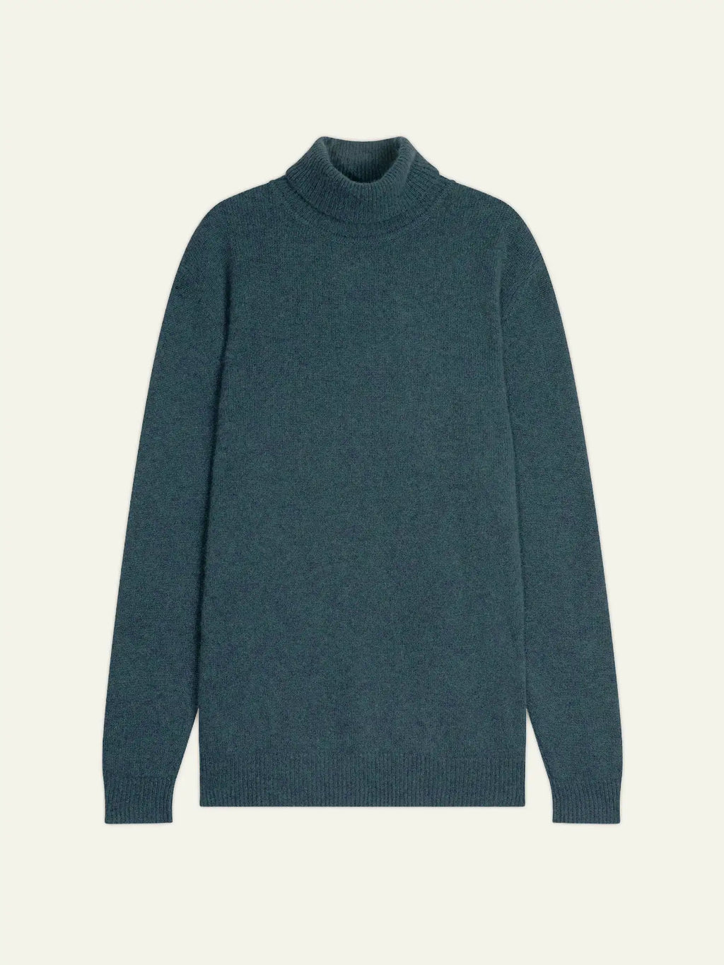 MARTIN sweater turtleneck 4 ply heather teal green