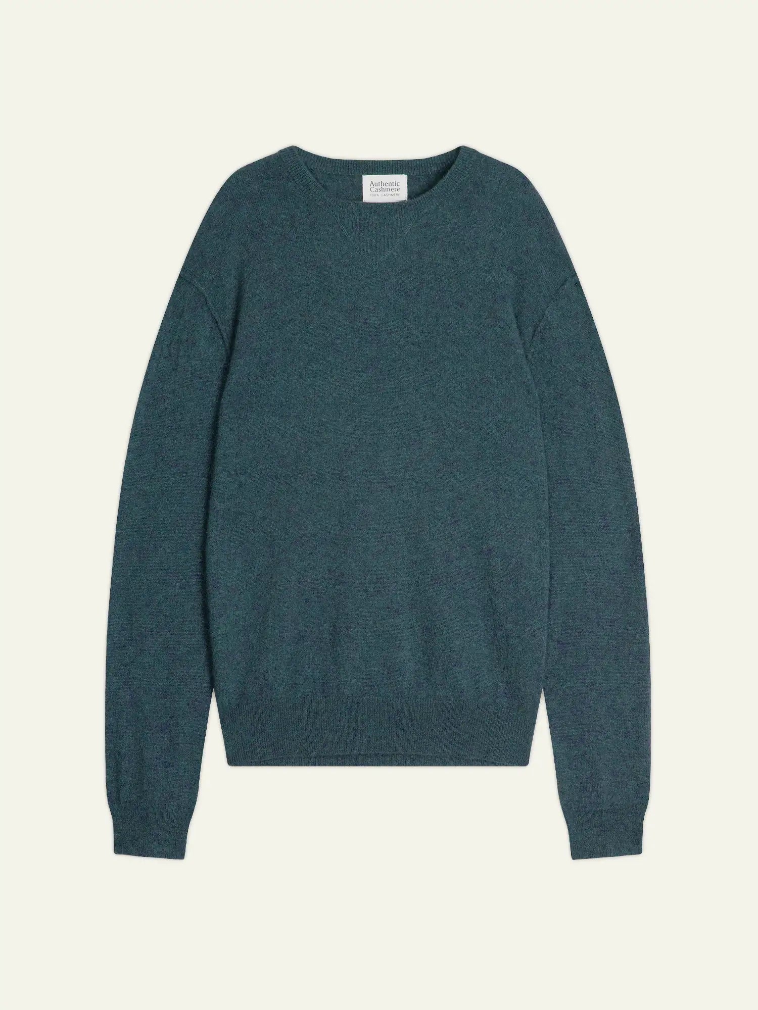 NOLAN sweater crew neck heather teal green