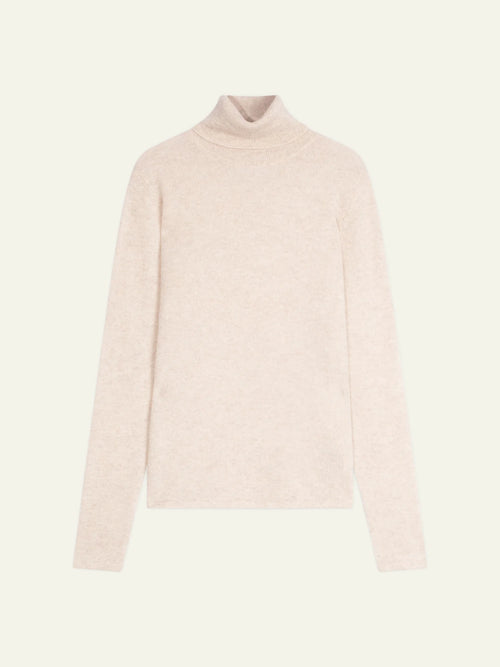 BISE sweater turtleneck heather beige