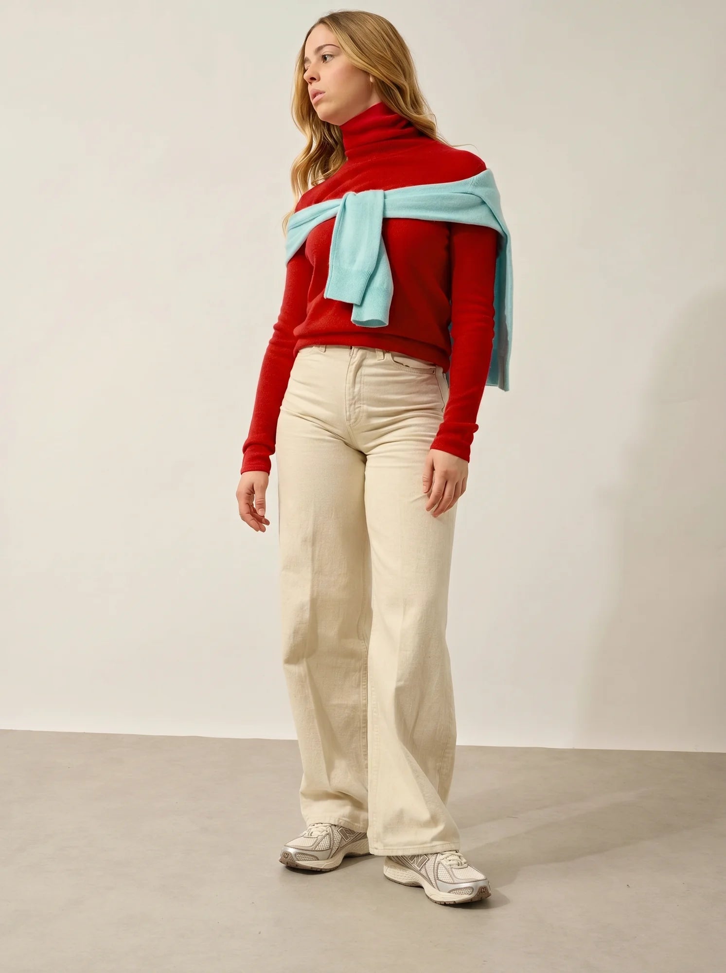 BISE pullover rollkragen karmin