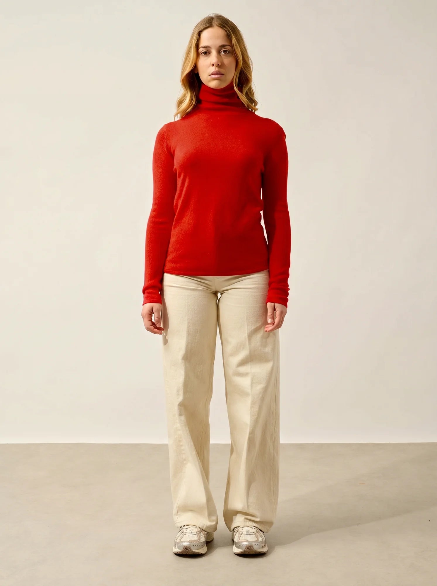 BISE pullover rollkragen karmin