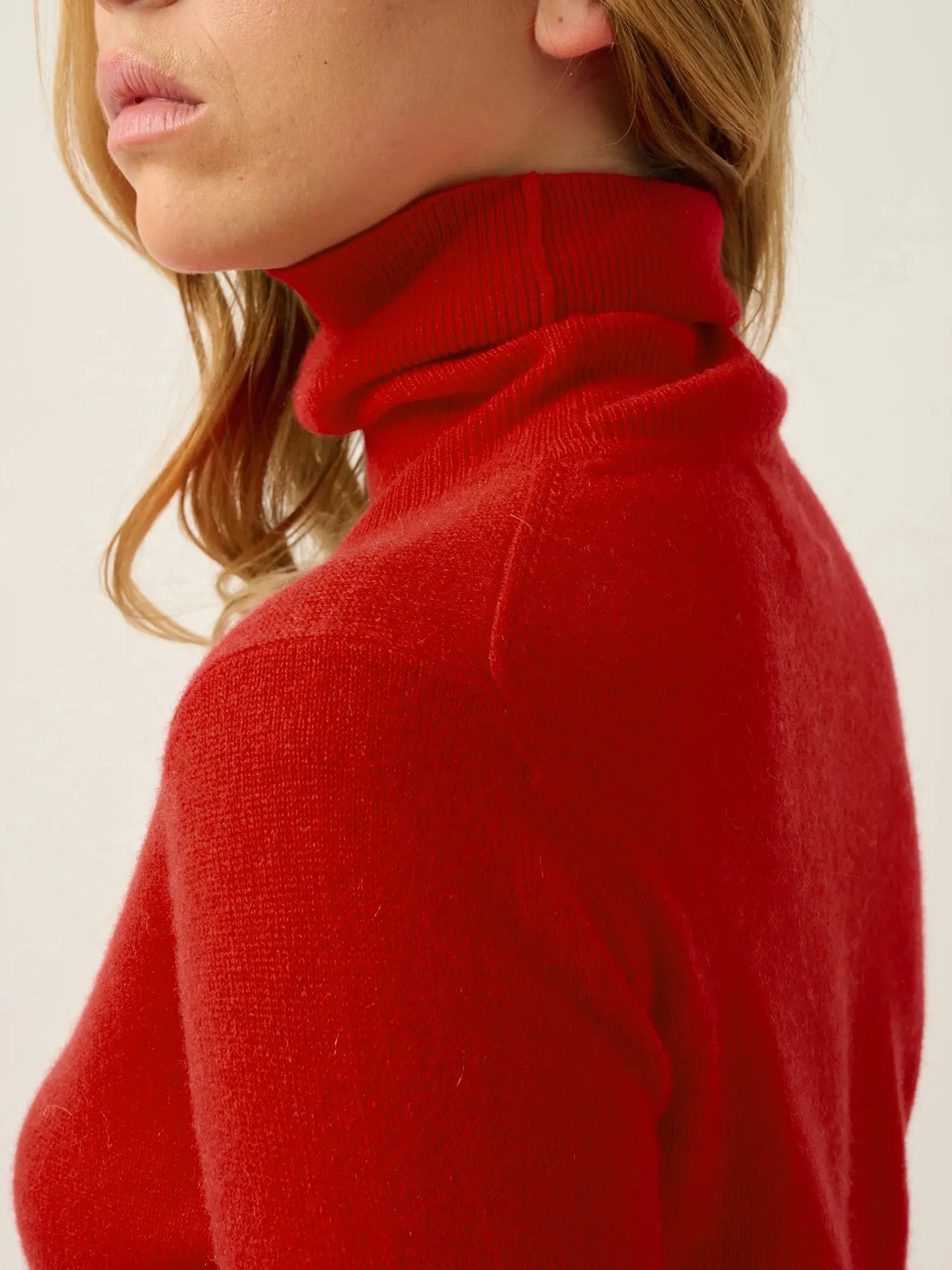 BISE pullover rollkragen karmin