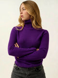 BISE Pullover Rollkragen Veilchenblau