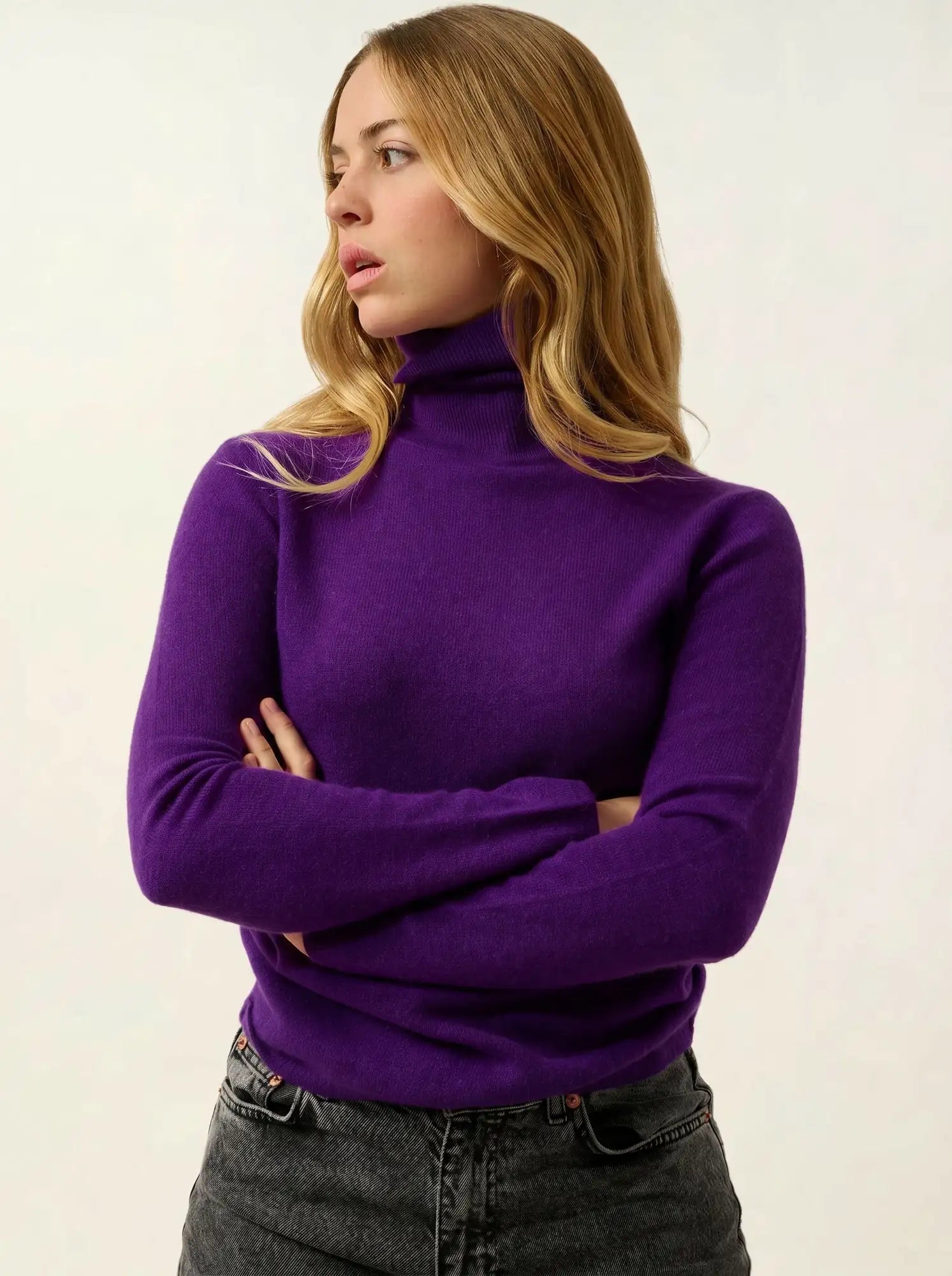 BISE Pullover Rollkragen Veilchenblau
