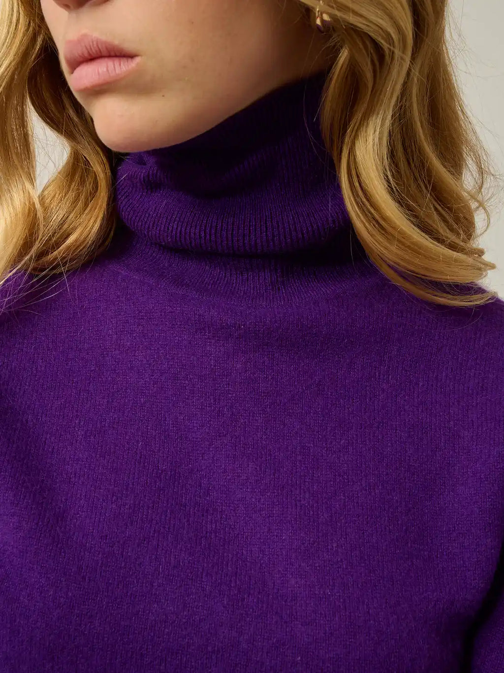 BISE Pullover Rollkragen Veilchenblau