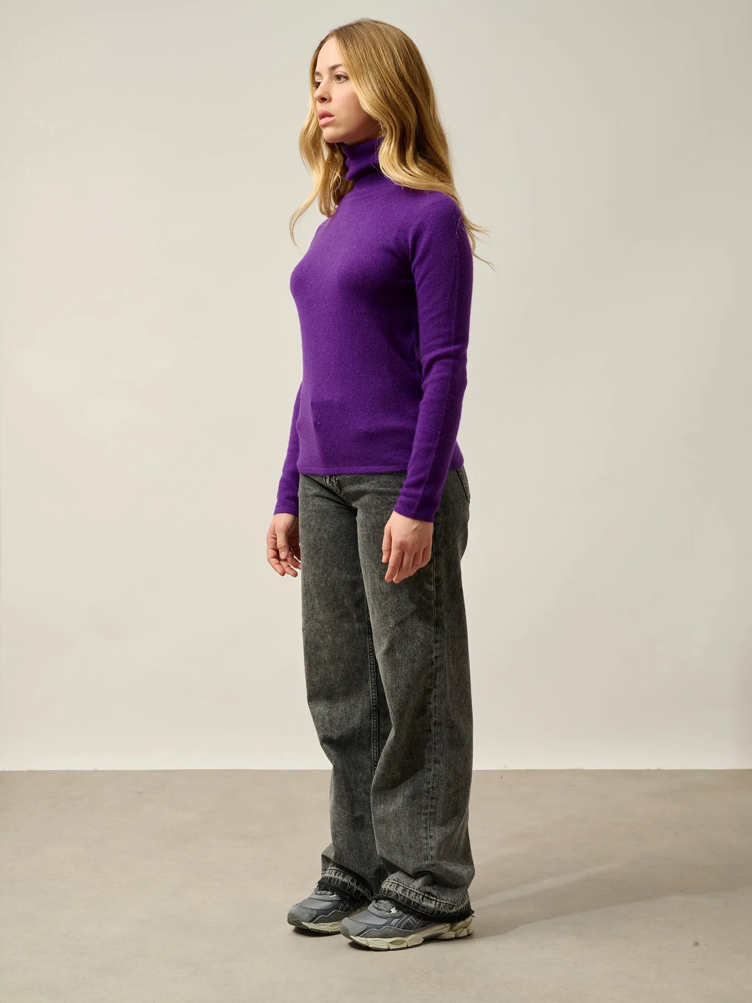 BISE Pullover Rollkragen Veilchenblau