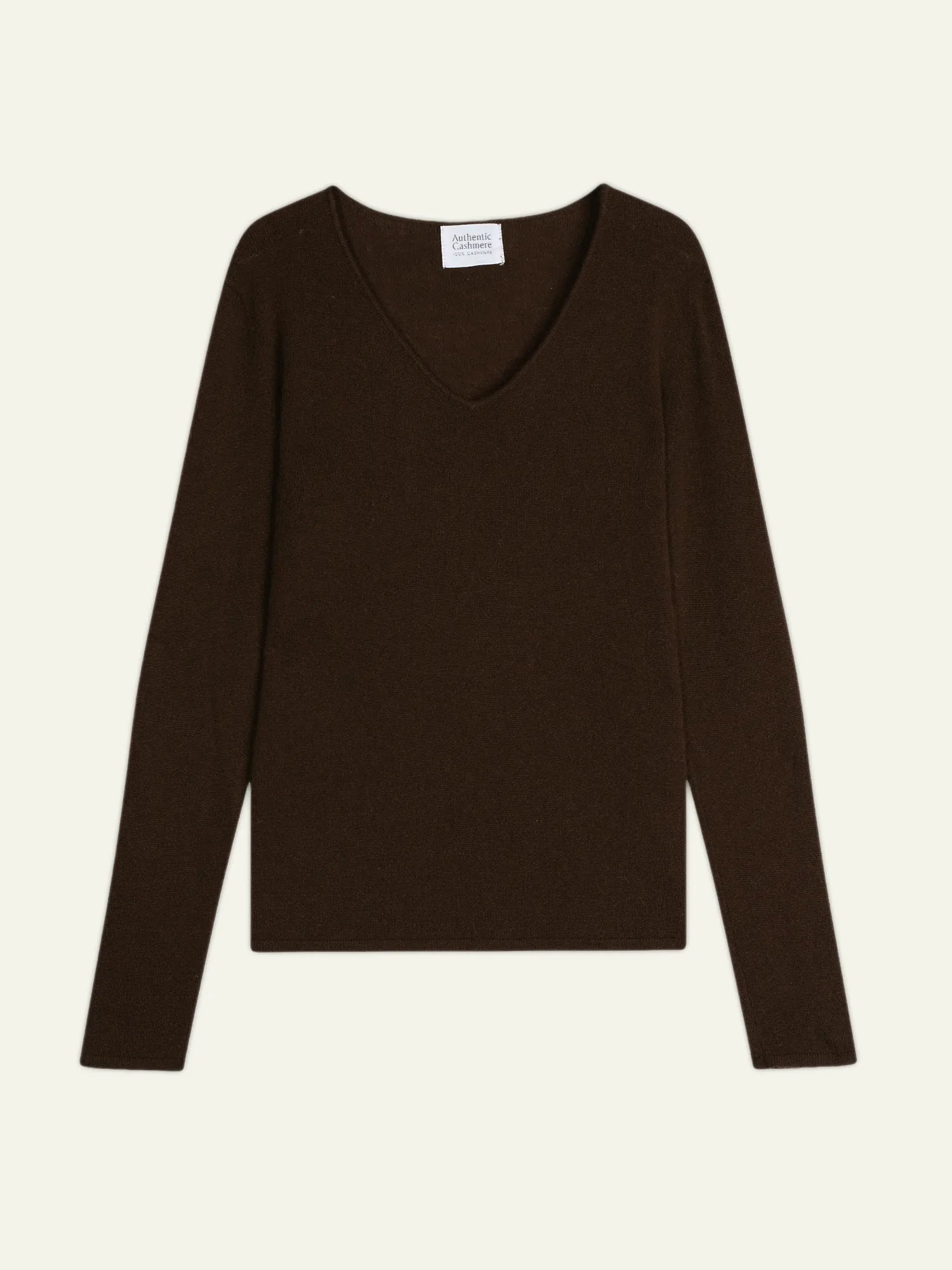 GALISE Pullover V-Ausschnitt Schokobraun
