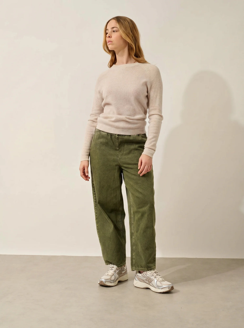 ECRIN Sweater Crew Neck Heather Beige