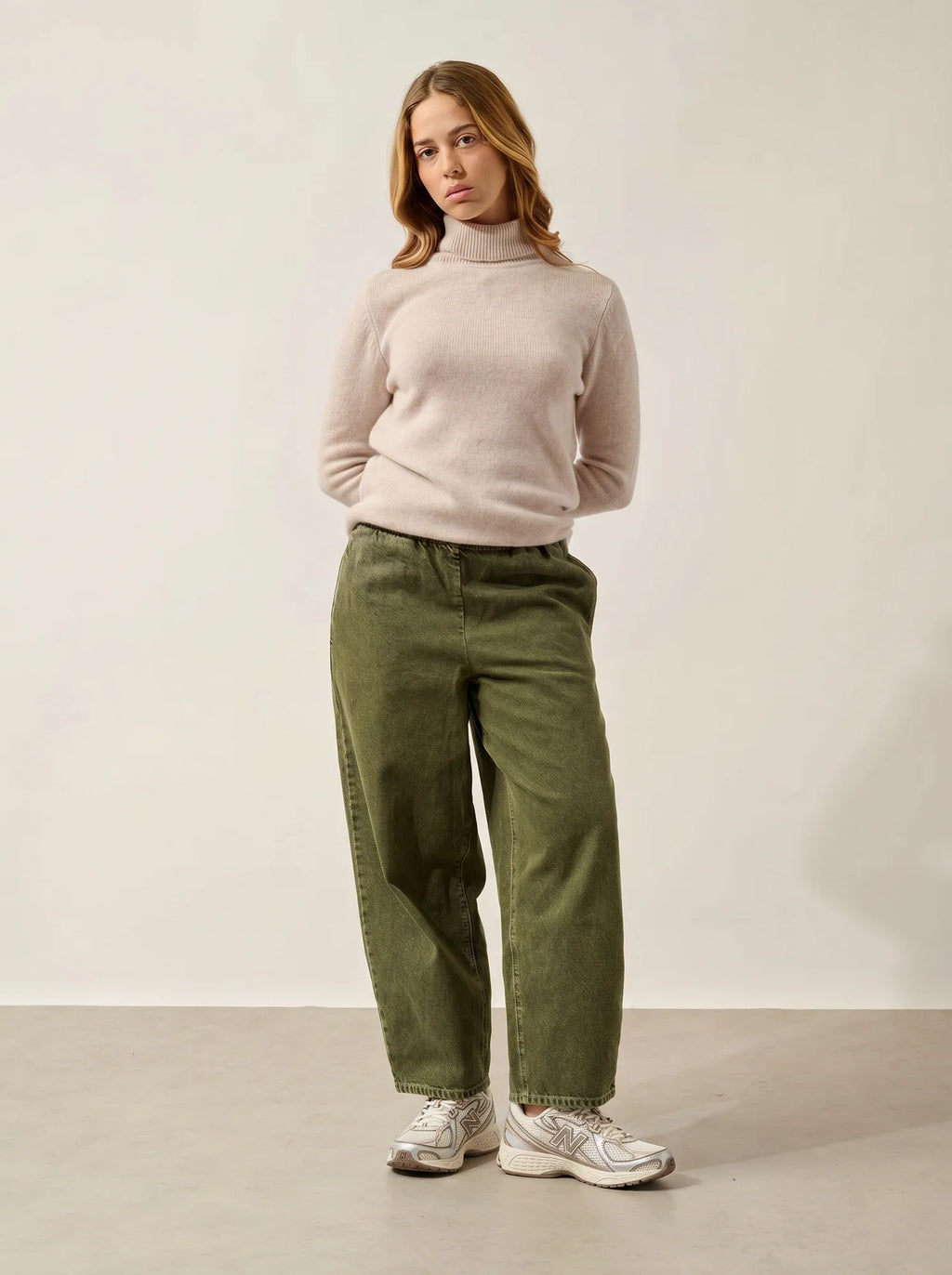 TED Pullover Rollkragen 4-fädig Beige meliert