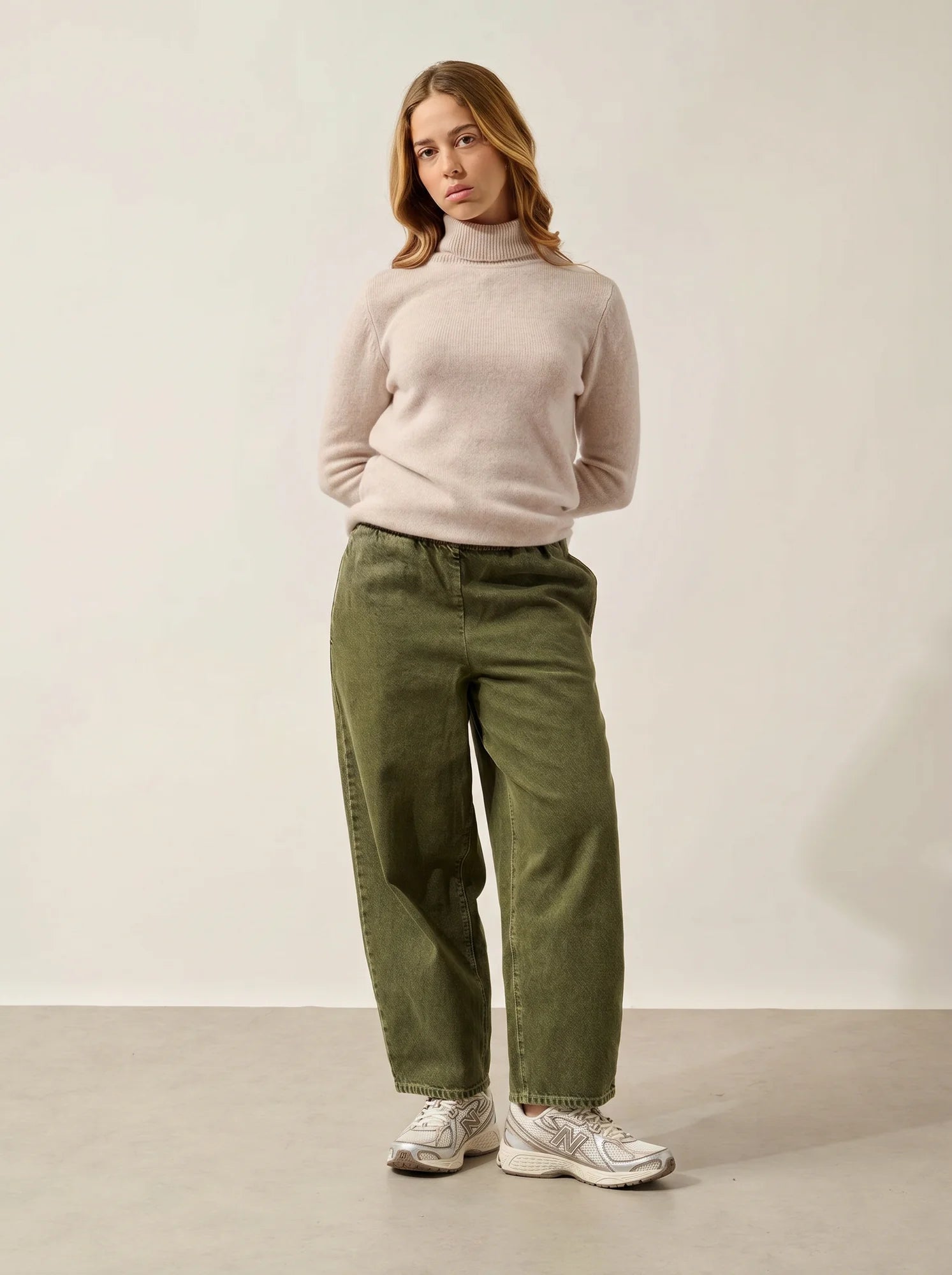 TED Pullover Rollkragen 4-fädig Beige meliert
