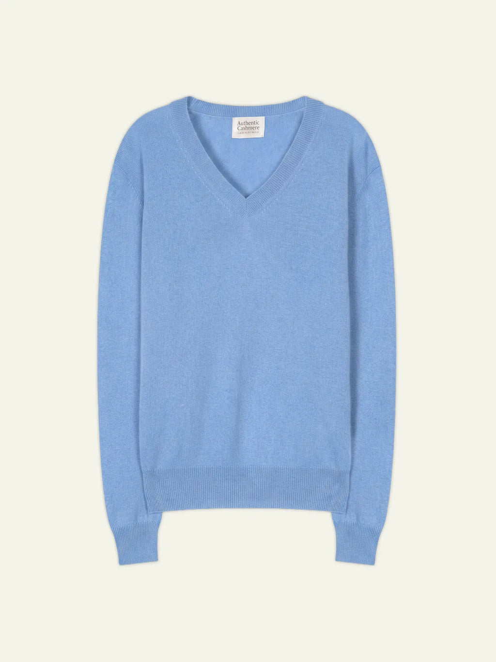GARDORIA Pullover V-Ausschnitt Babyblau