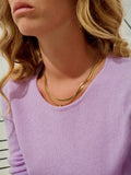 IVY sweater crew neck 4 ply mauve