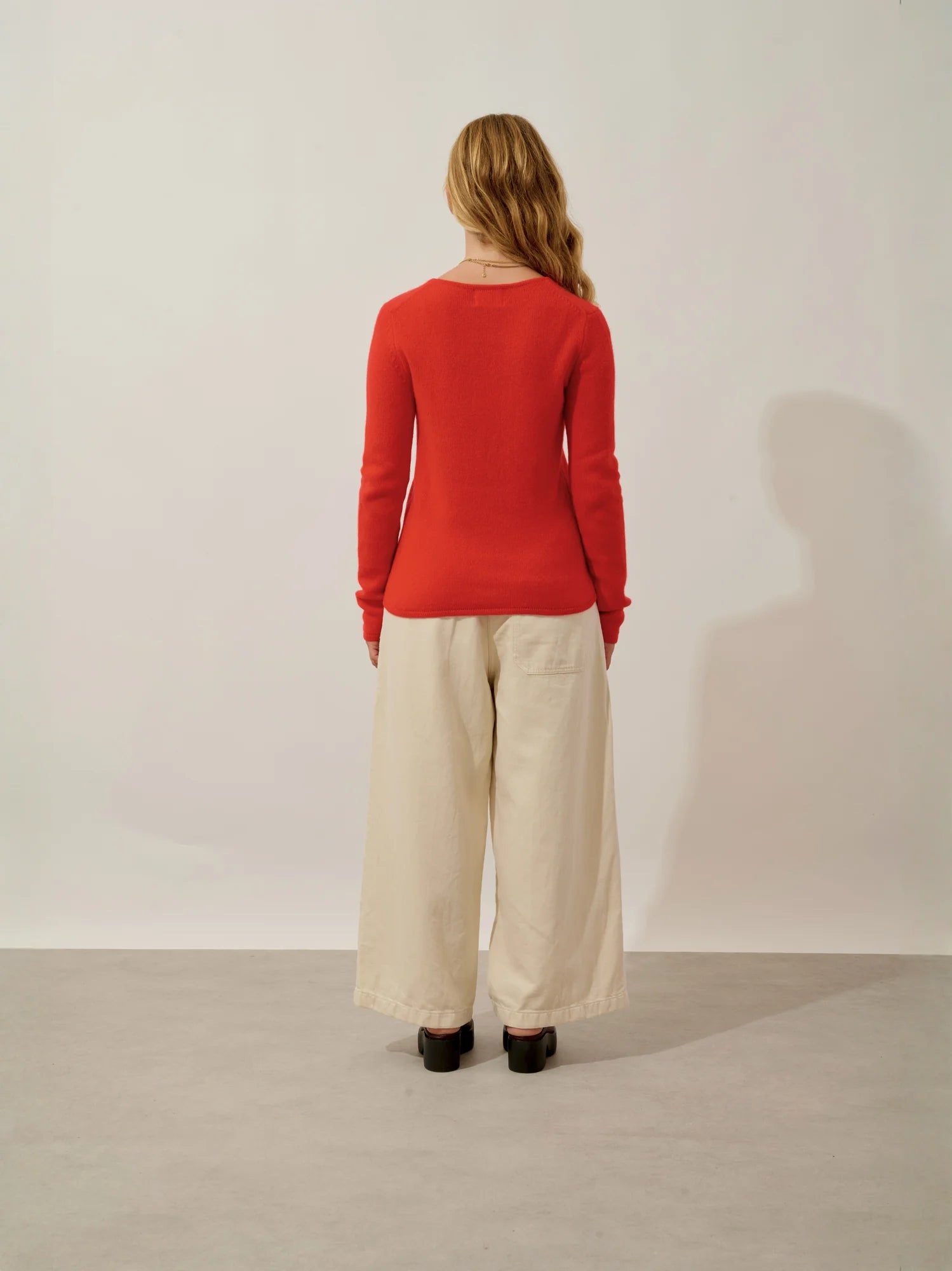 IVY pullover rundhalsausschnitt 4-fädig karmin