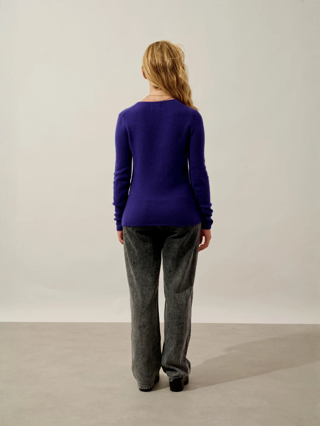 CHELSEA Pullover V-Ausschnitt 4-fädig Violett