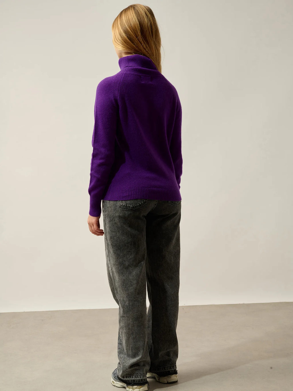 DOLCE Pullover Rollkragen Veilchenblau