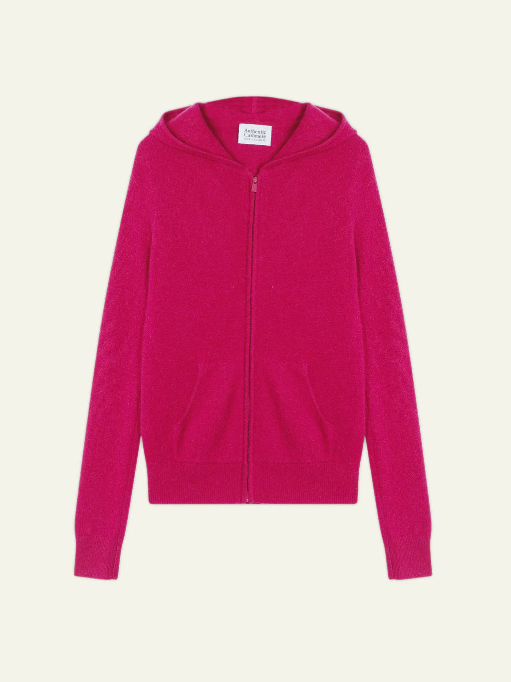 COLOMBIS gilet zippé capuche fuchsia