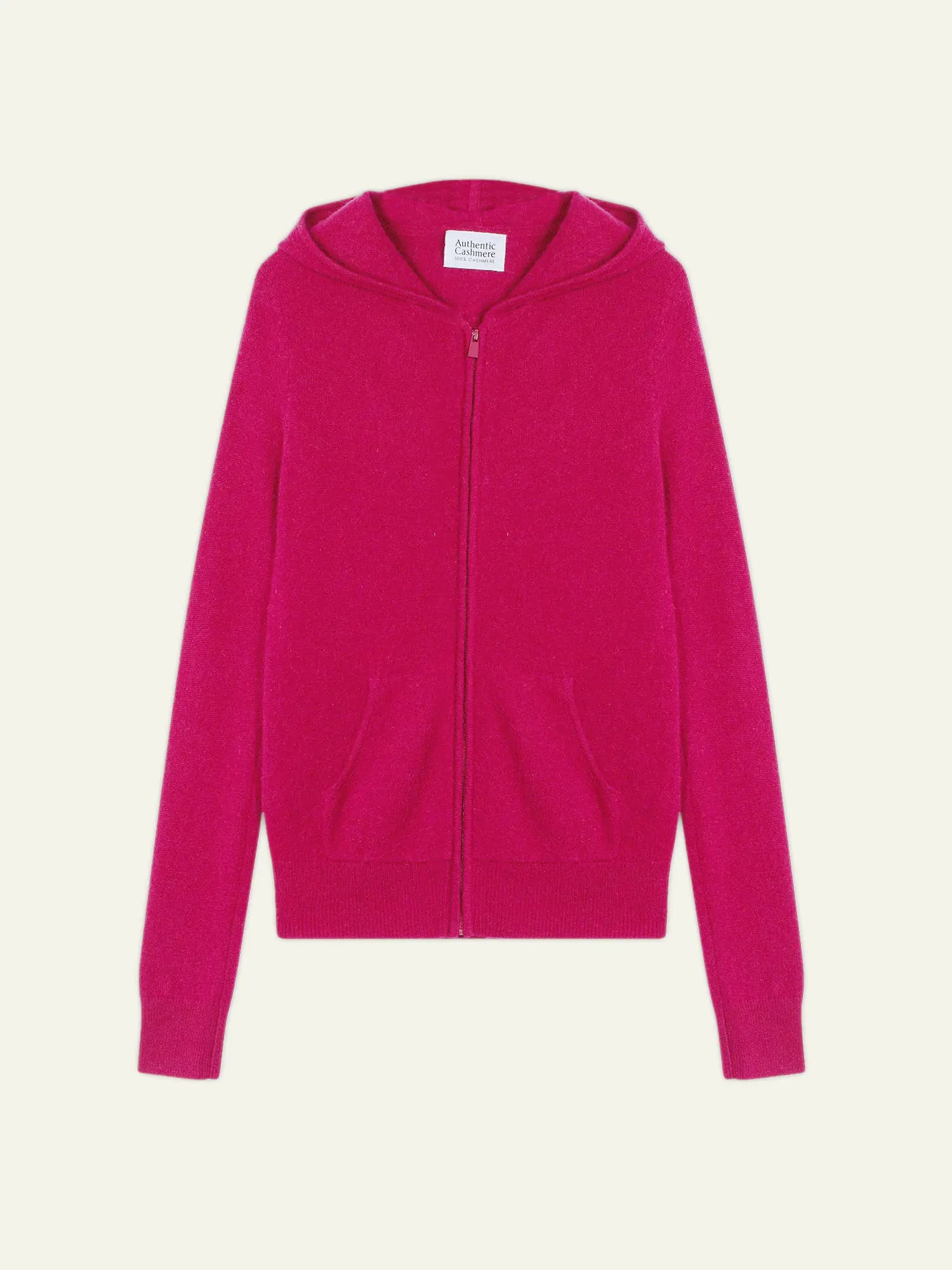 COLOMBIS gilet zippé capuche fuchsia
