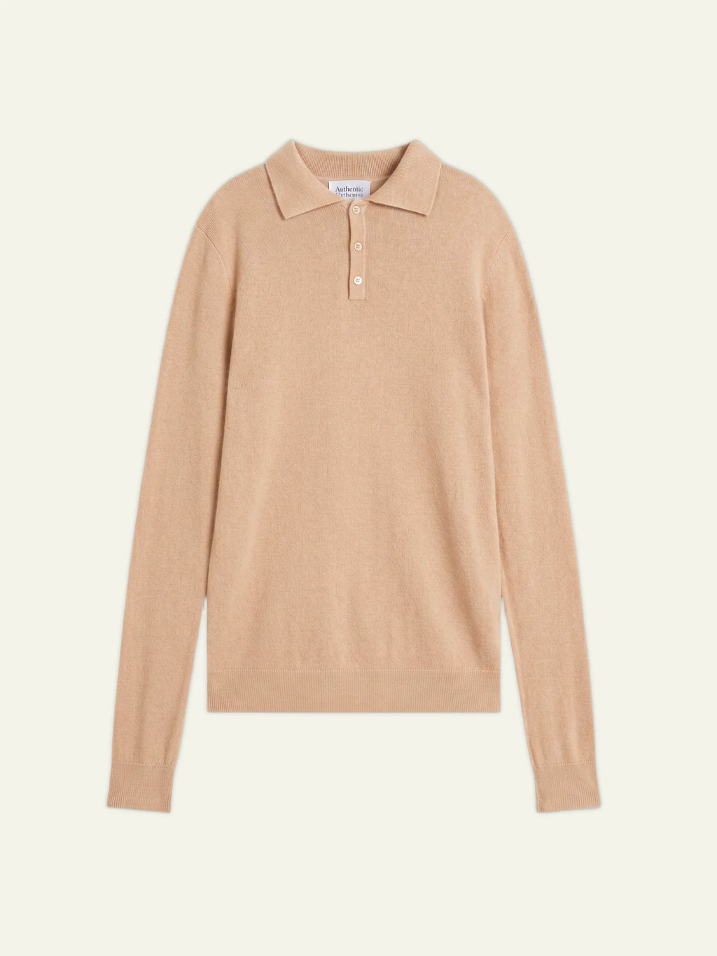 CHARVET Polo Long Sleeve Sand