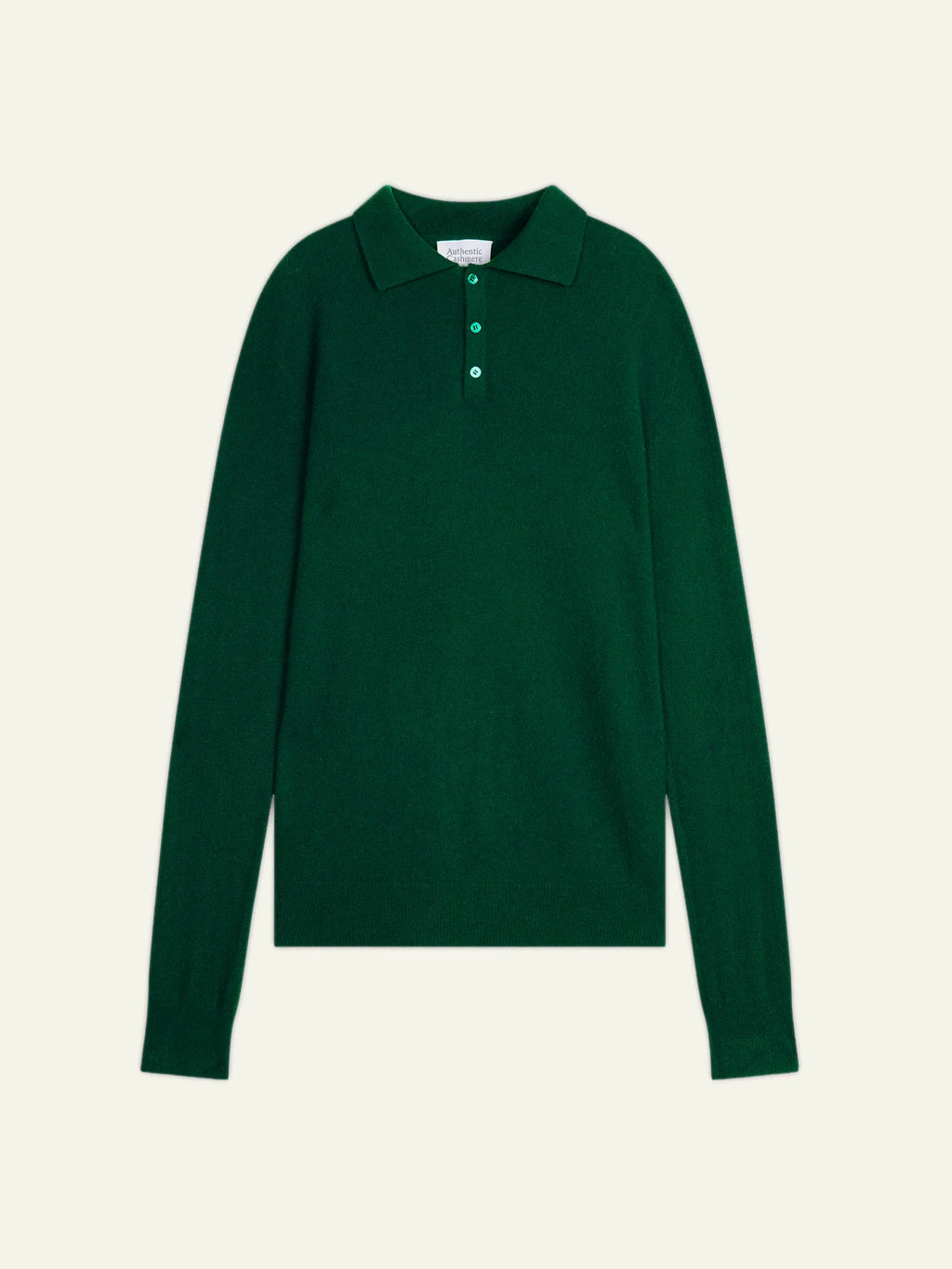 CHARVET polo manches longues sapin