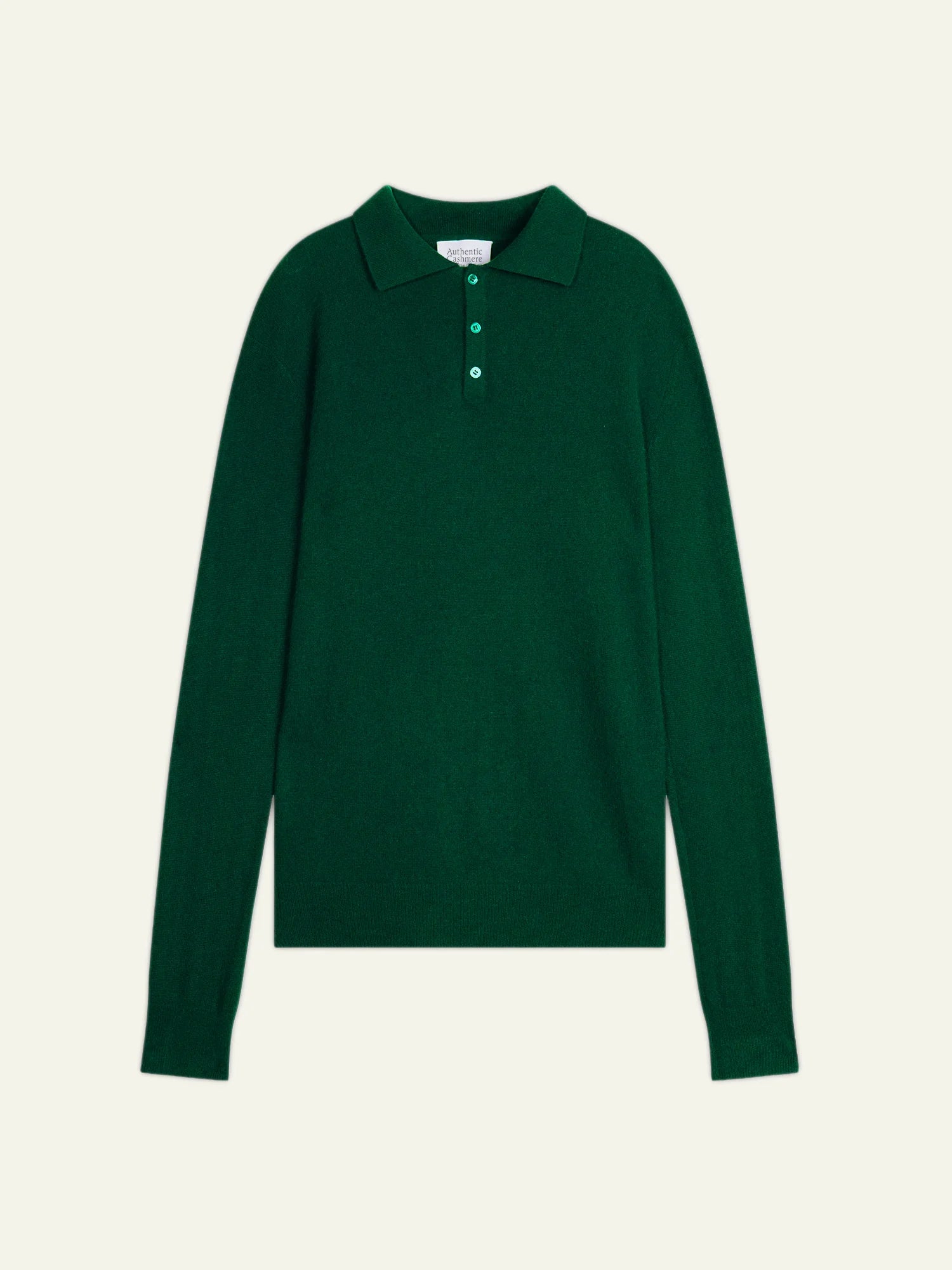 CHARVET polo manches longues sapin