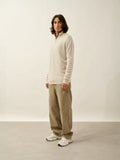 AMBIN pull camionneur beige chiné