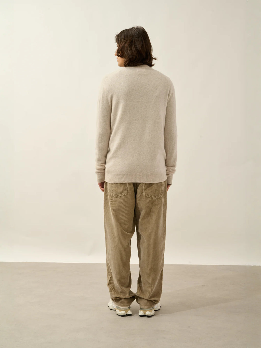 AMBIN pull camionneur beige chiné