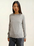 SYLOR pull col rond 4 fils nuage chiné