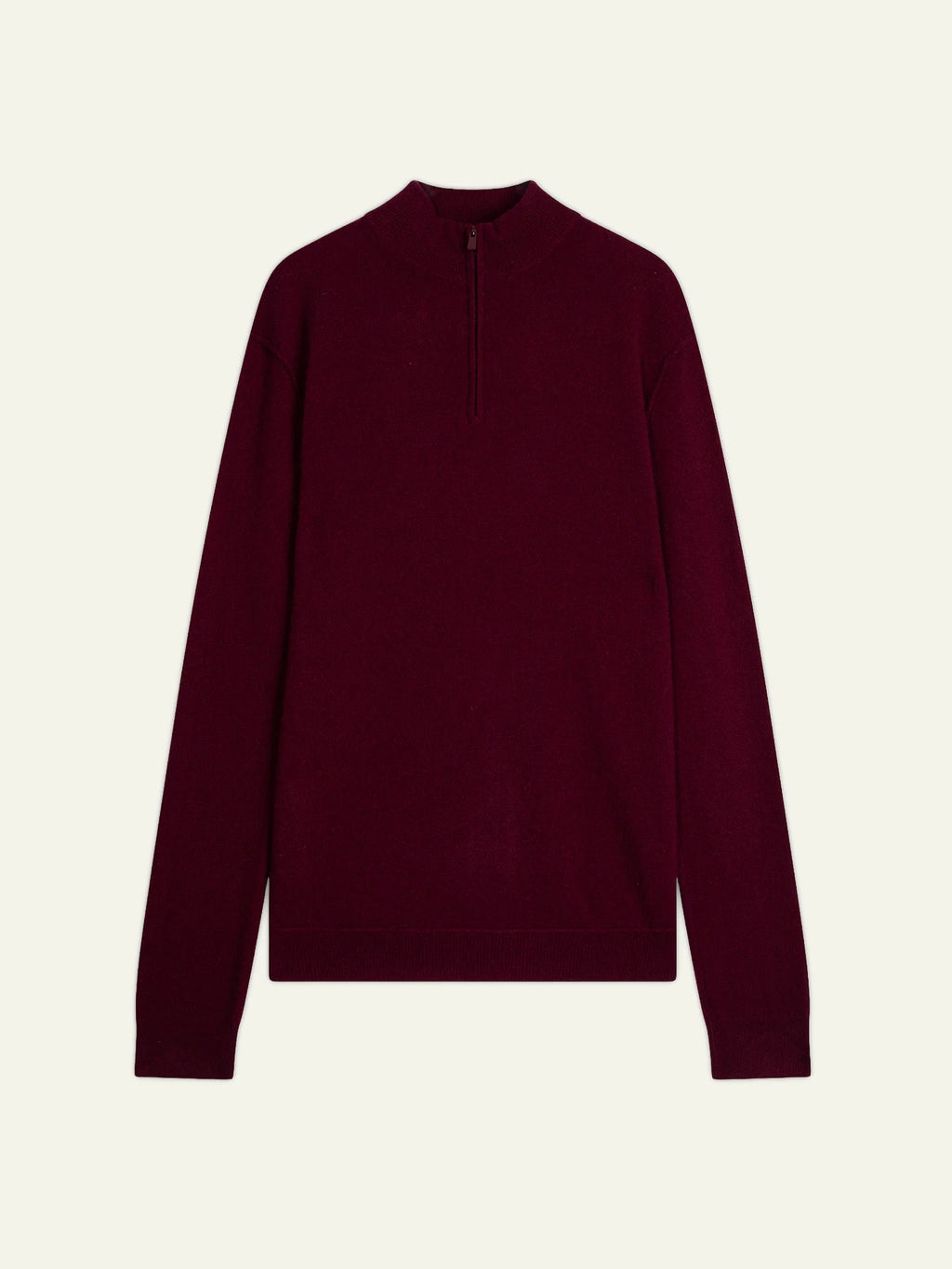 CANDICE Pullover Truckerkragen Bordeaux