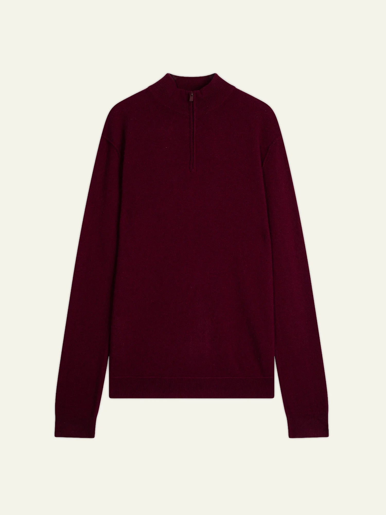 CANDICE Pullover Truckerkragen Bordeaux