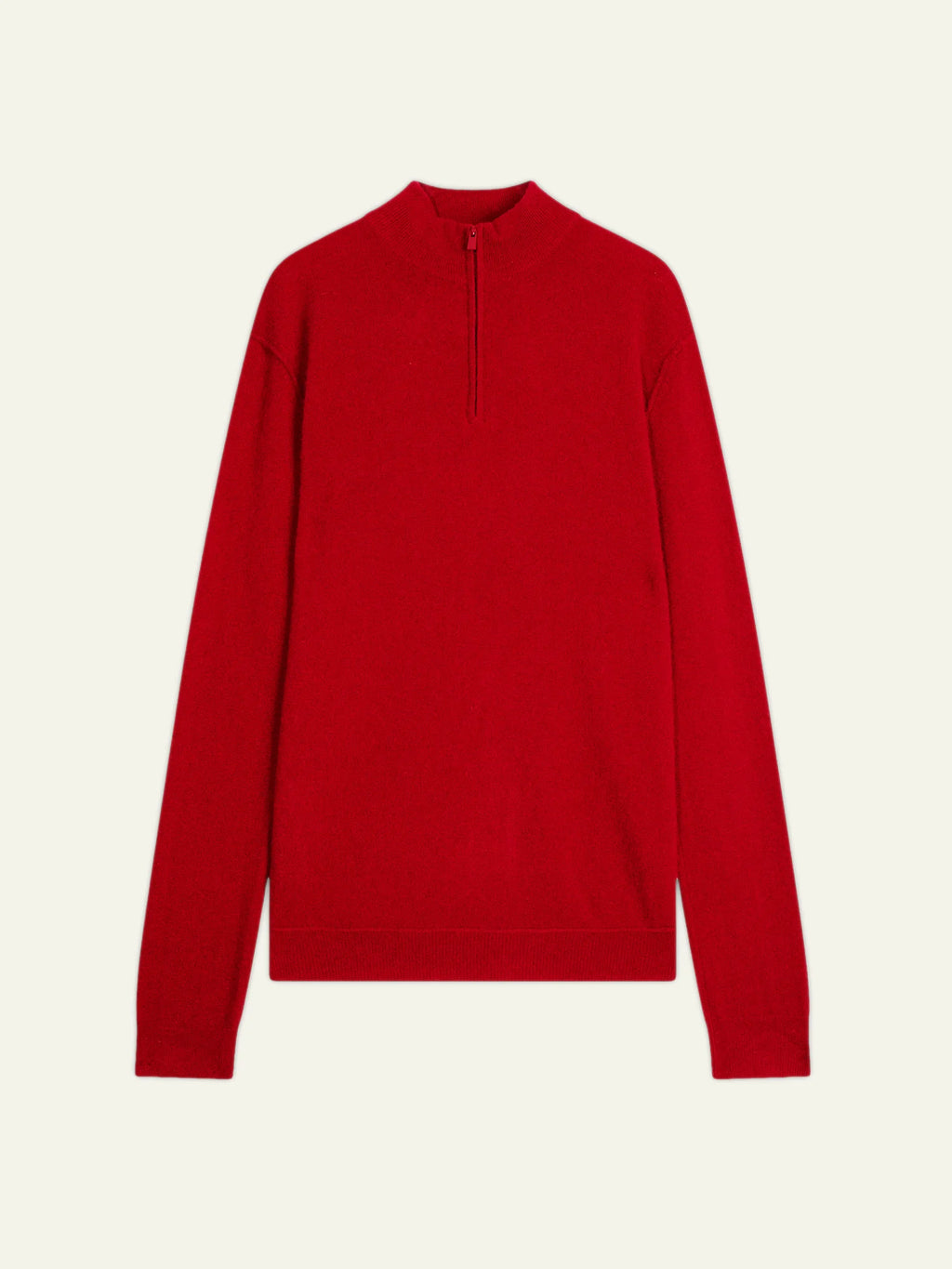 CANDICE Pullover Truckerkragen Rot
