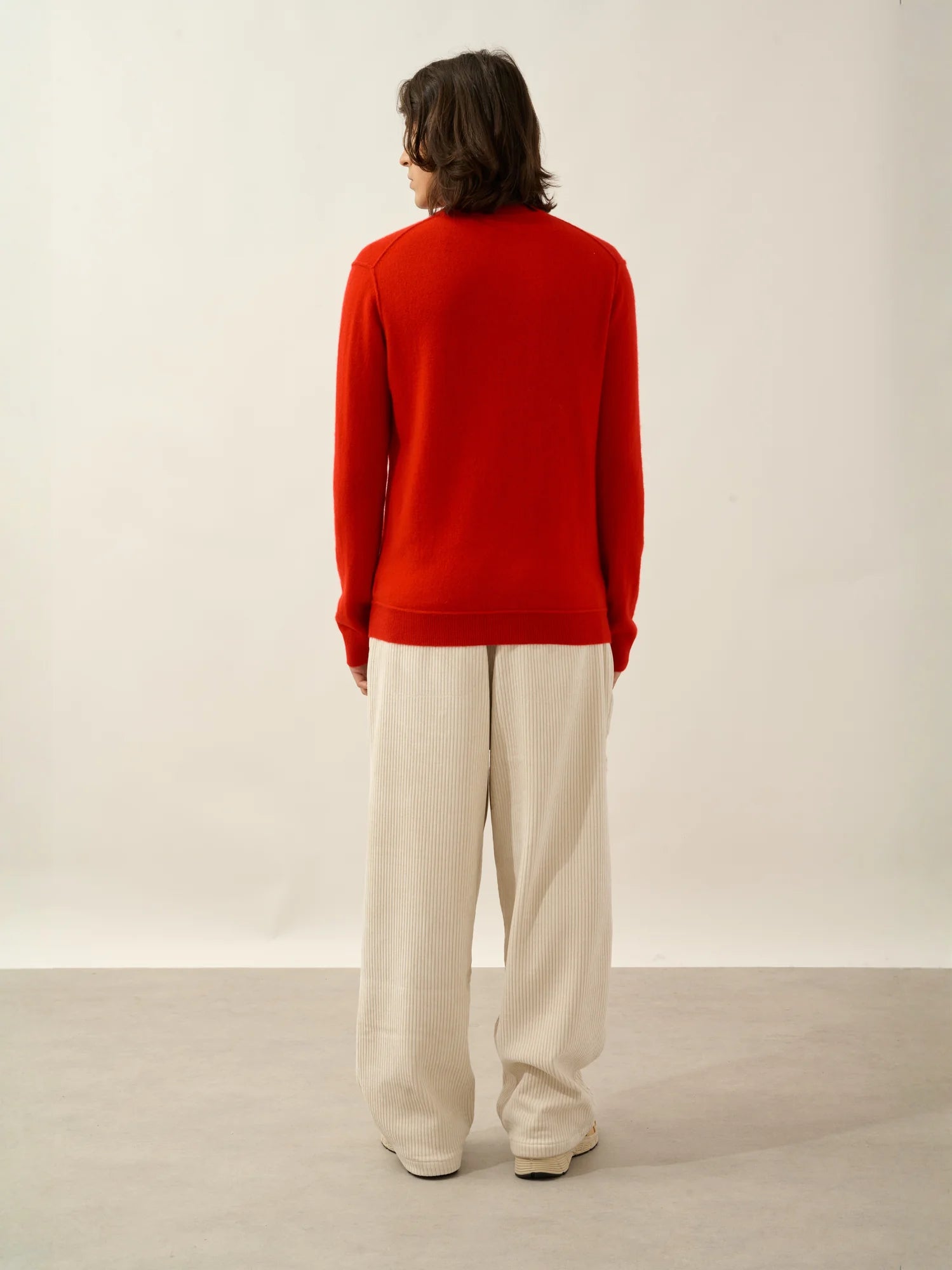 CANDICE Pullover Truckerkragen Rot